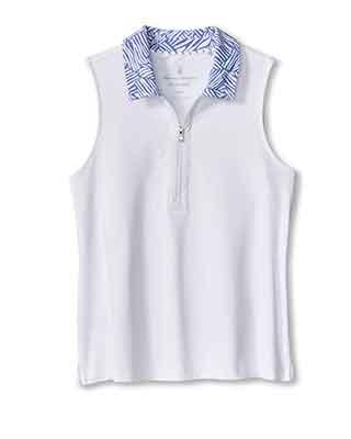 Tommy Bahama Aubrey Porto Frond Sleeveless Polo