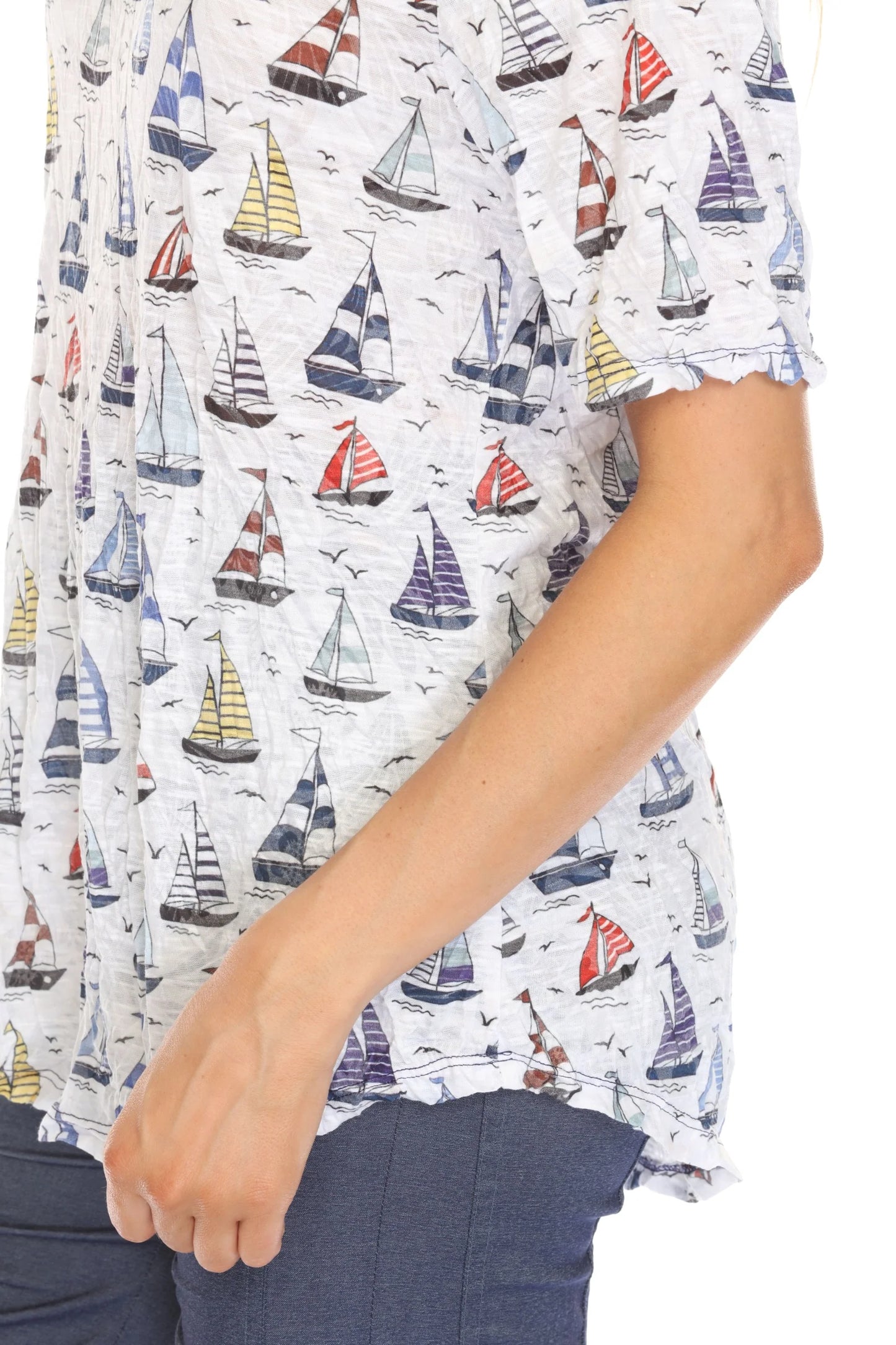 Carine Sailboats V-Neck