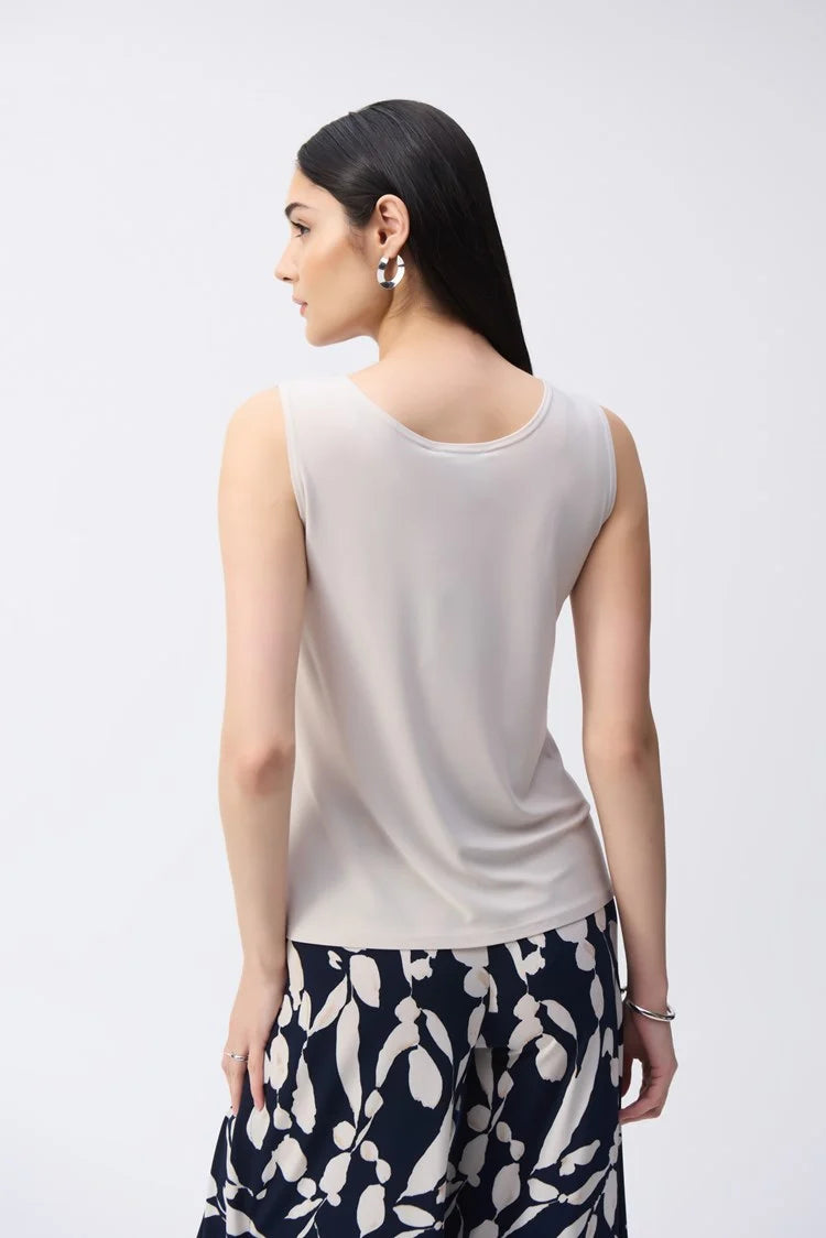 JOSEPH RIBKOFF SILKY KNIT SCOOP NECK CAMISOLE