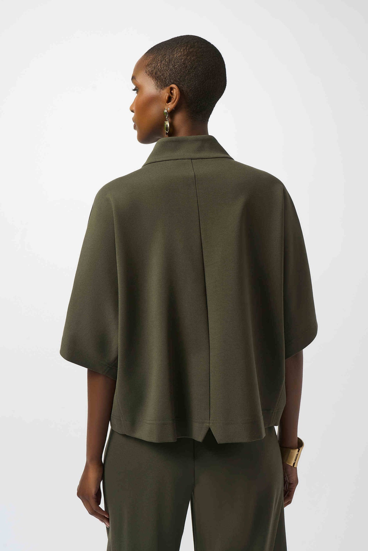 JOSEPH RIBKOFF HEAVY KNIT BOXY JACKET