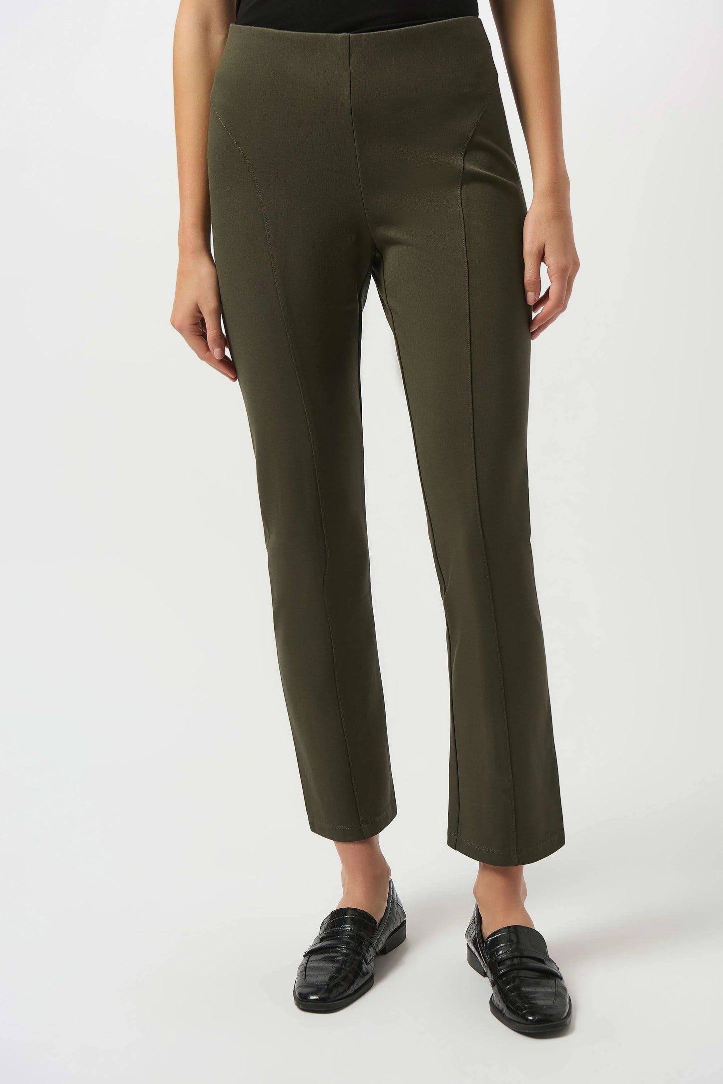 JOSEPH RIBKOFF HEAVY KNIT SLIM FIT PULL-ON PANTS
