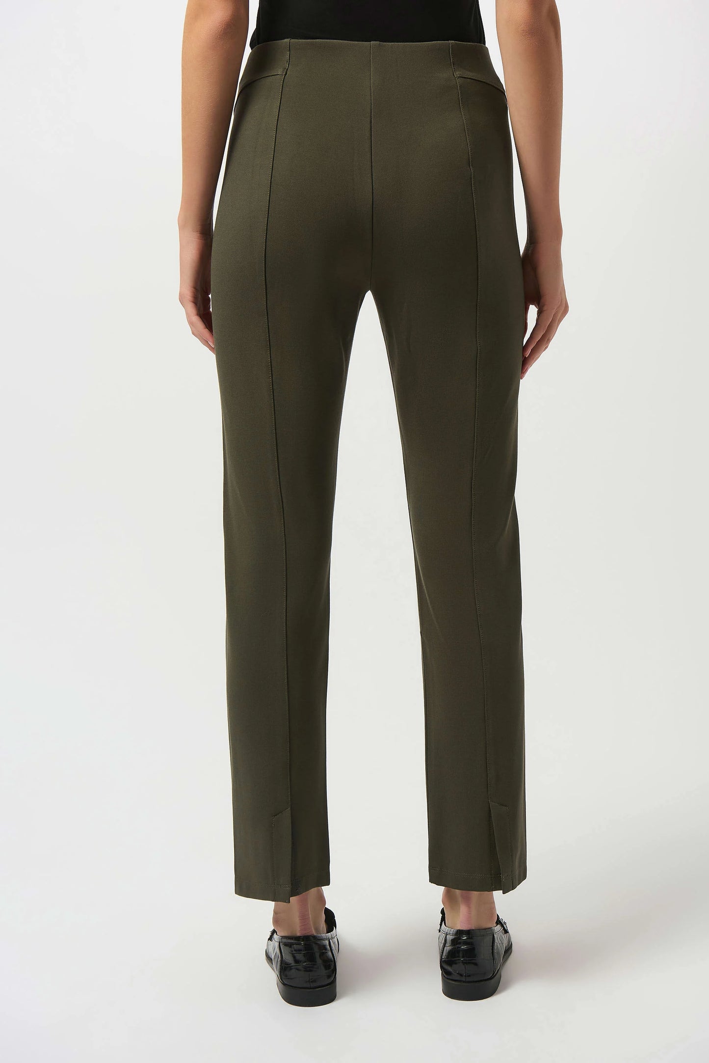JOSEPH RIBKOFF HEAVY KNIT SLIM FIT PULL-ON PANTS