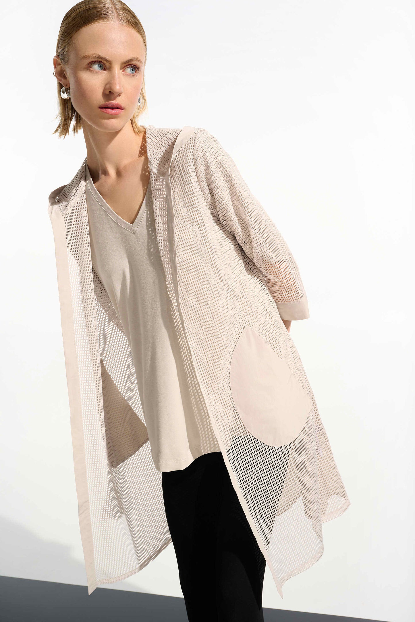 SO- Memory and Mesh A-Line Cover-Up With Hood