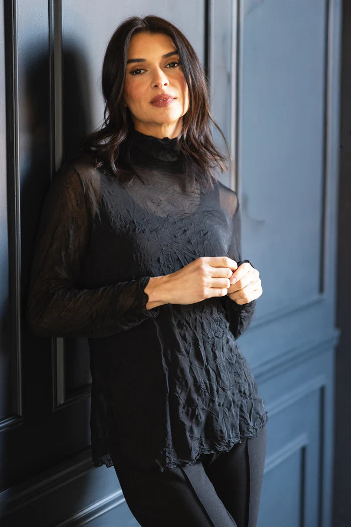 LIV BY HABITAT RUCHED TURTLENECK