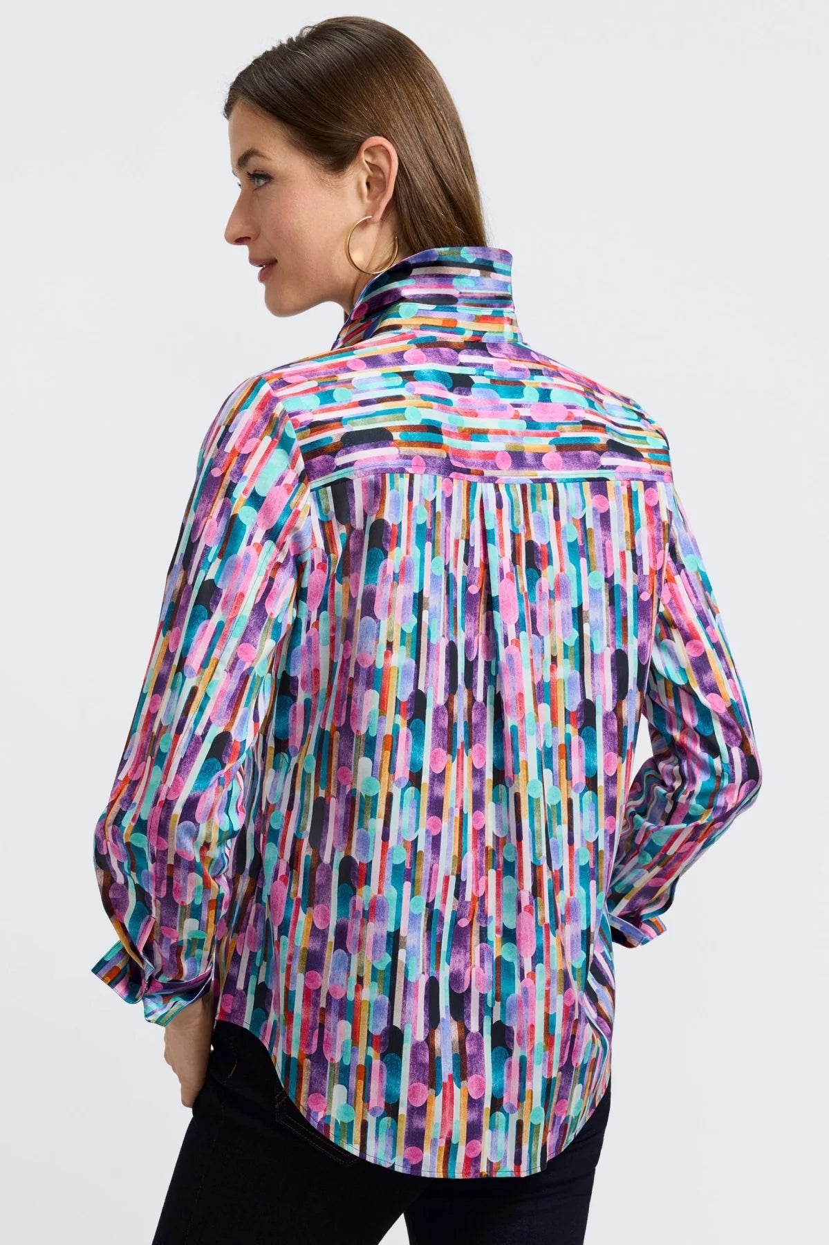 BELLA LONG SLEEVE PRISM POPOVER