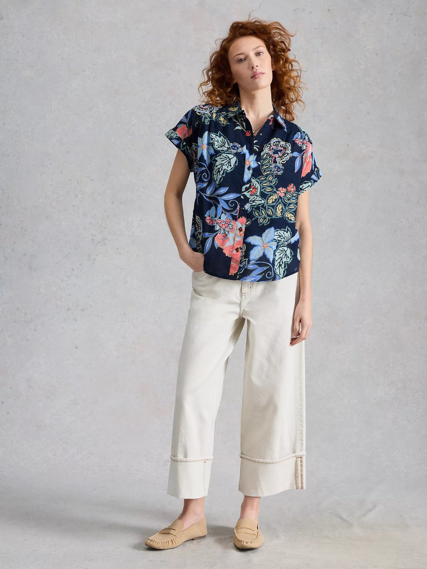 White Stuff Orla Button Through Shirt