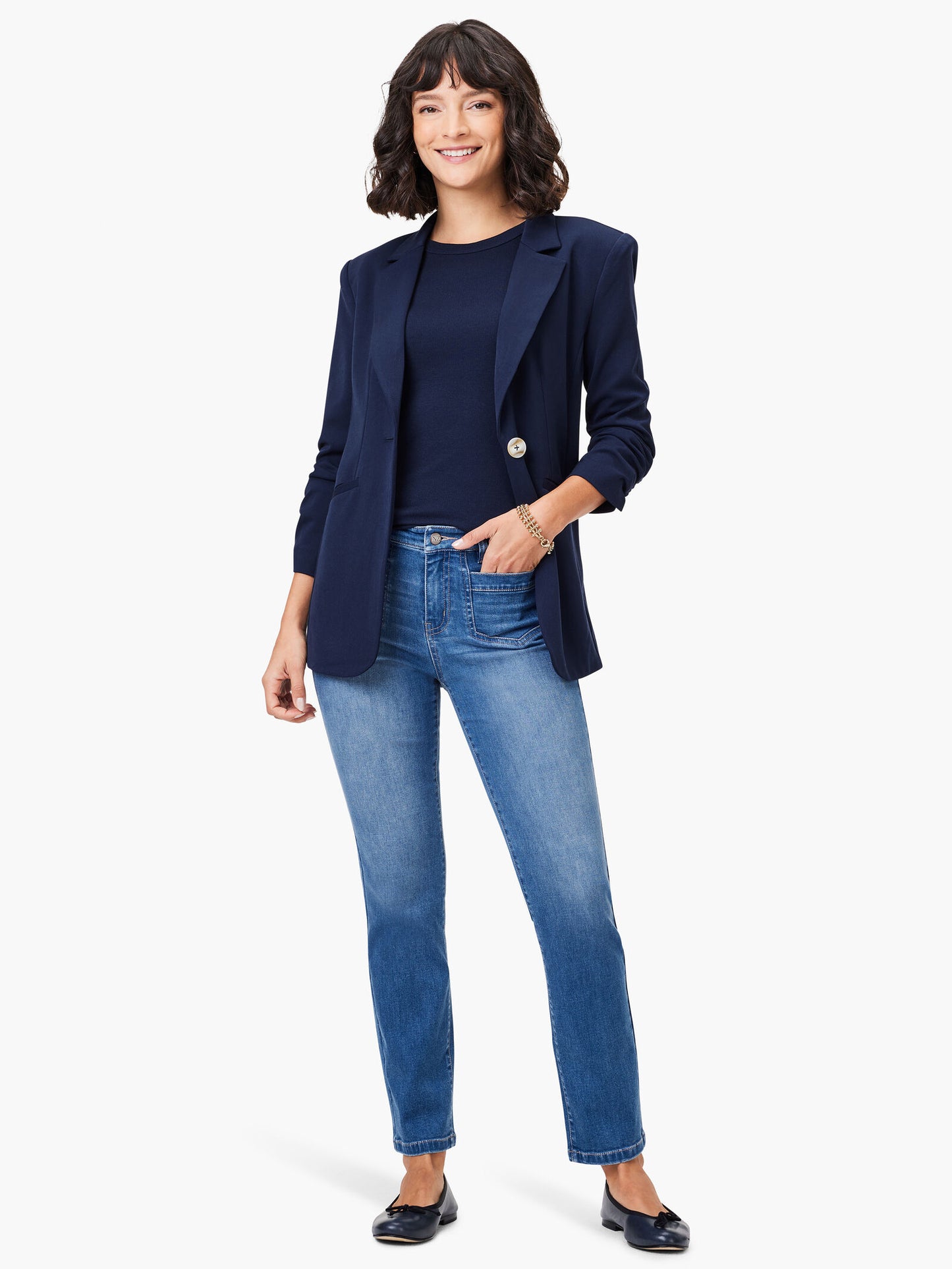 NIC + ZOE PERFECT KNIT RIB SHORT SLEEVE CREW TEE