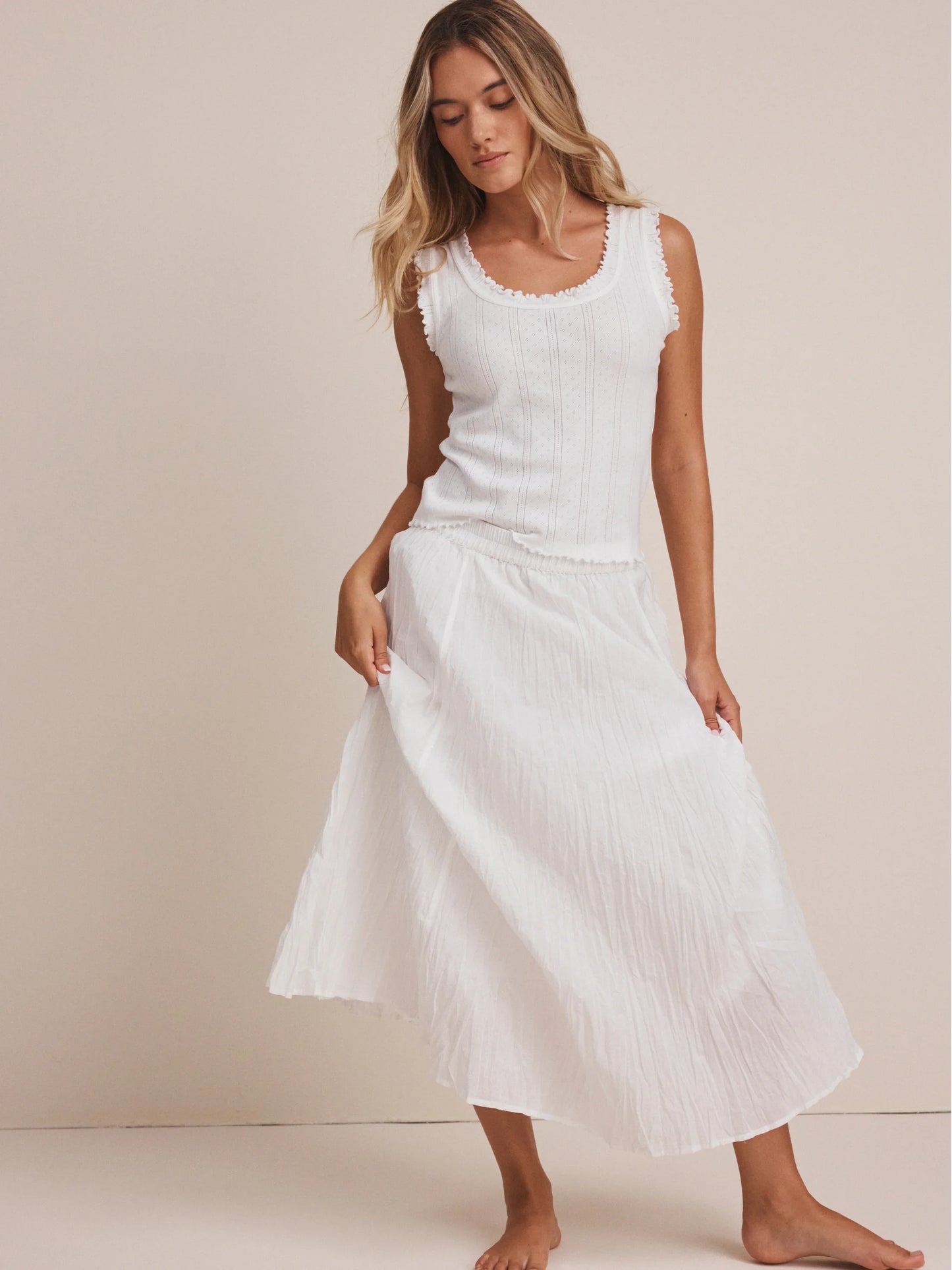 NIC+ZOE Pointelle Rib Ella Tank