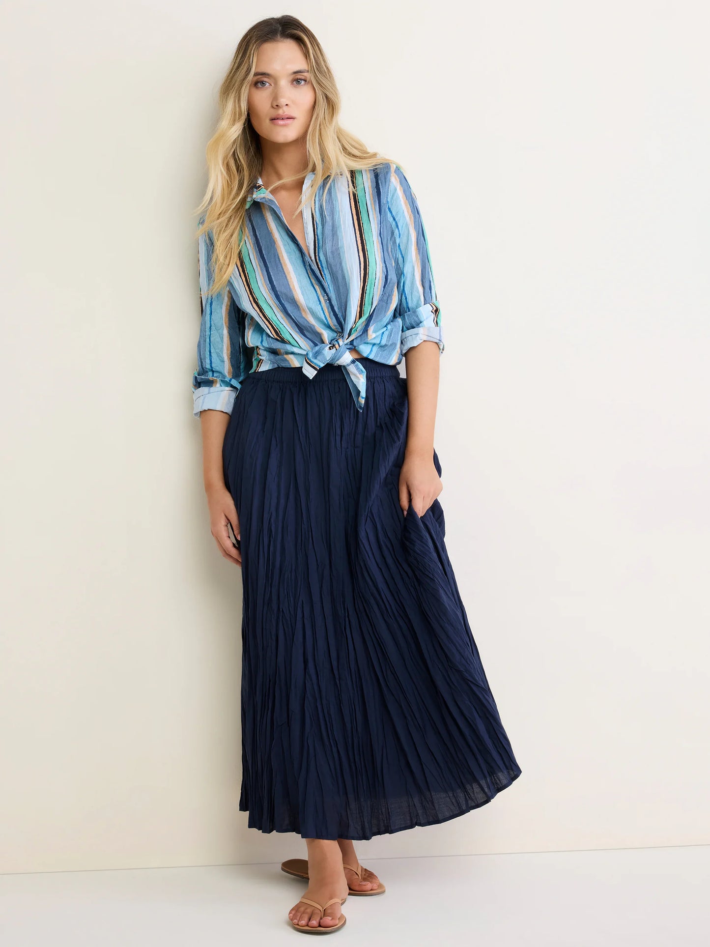 Nic+Zoe Stripe Core Cotton Shirt