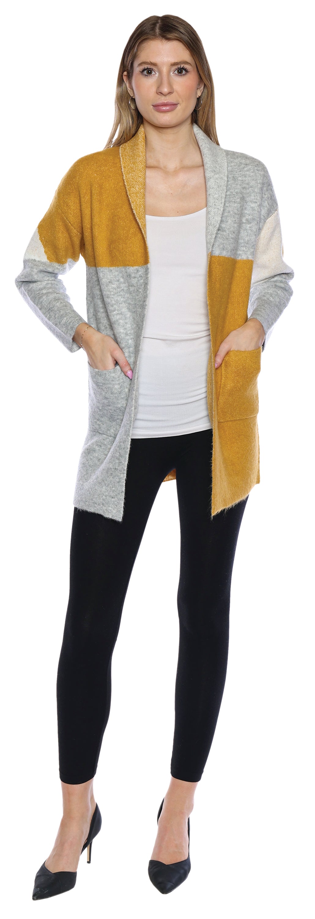OPEN FRONT CARDIGAN