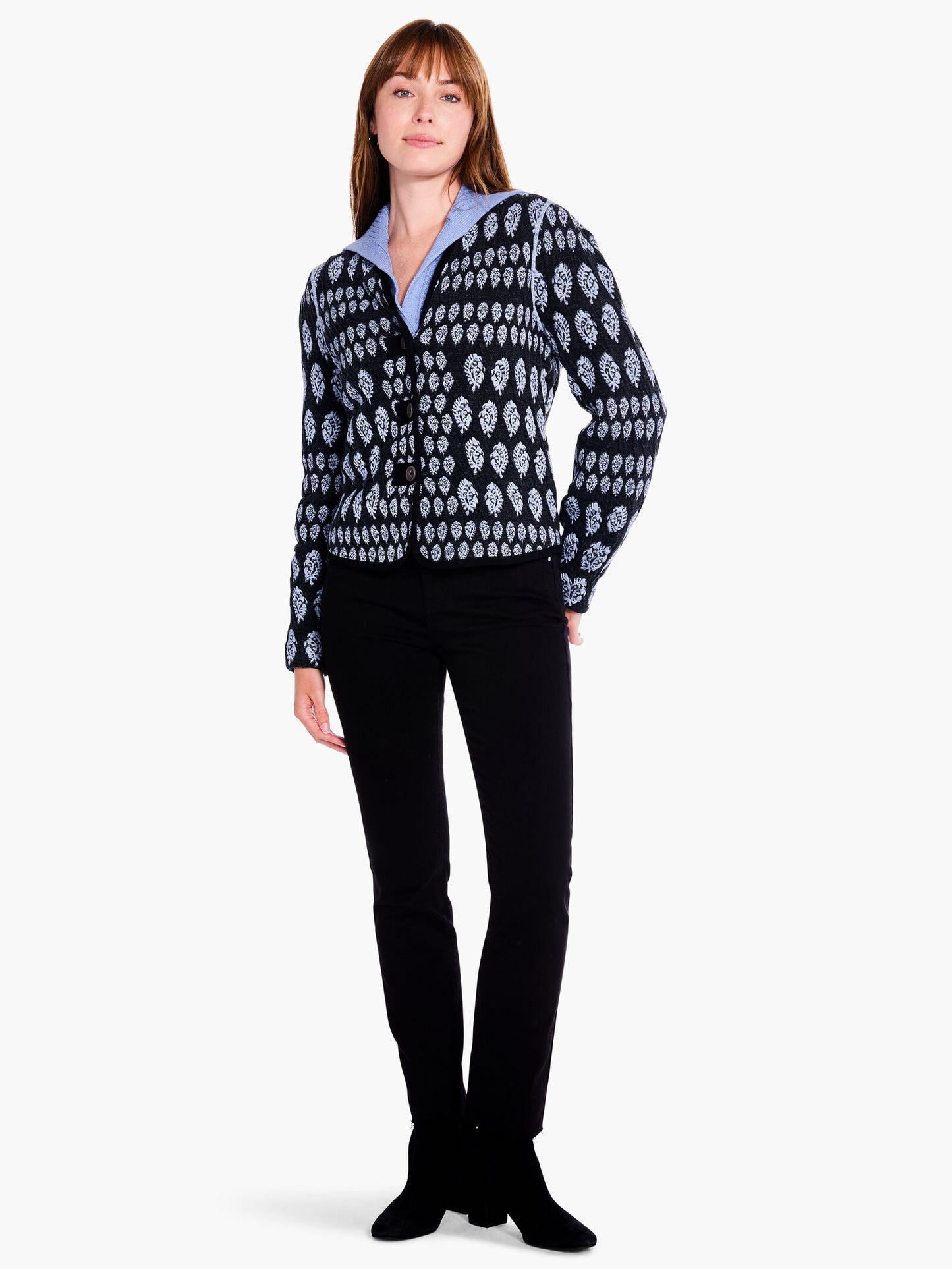 NIC+ZOE QUILTED ECLIPSE KNIT JACKET