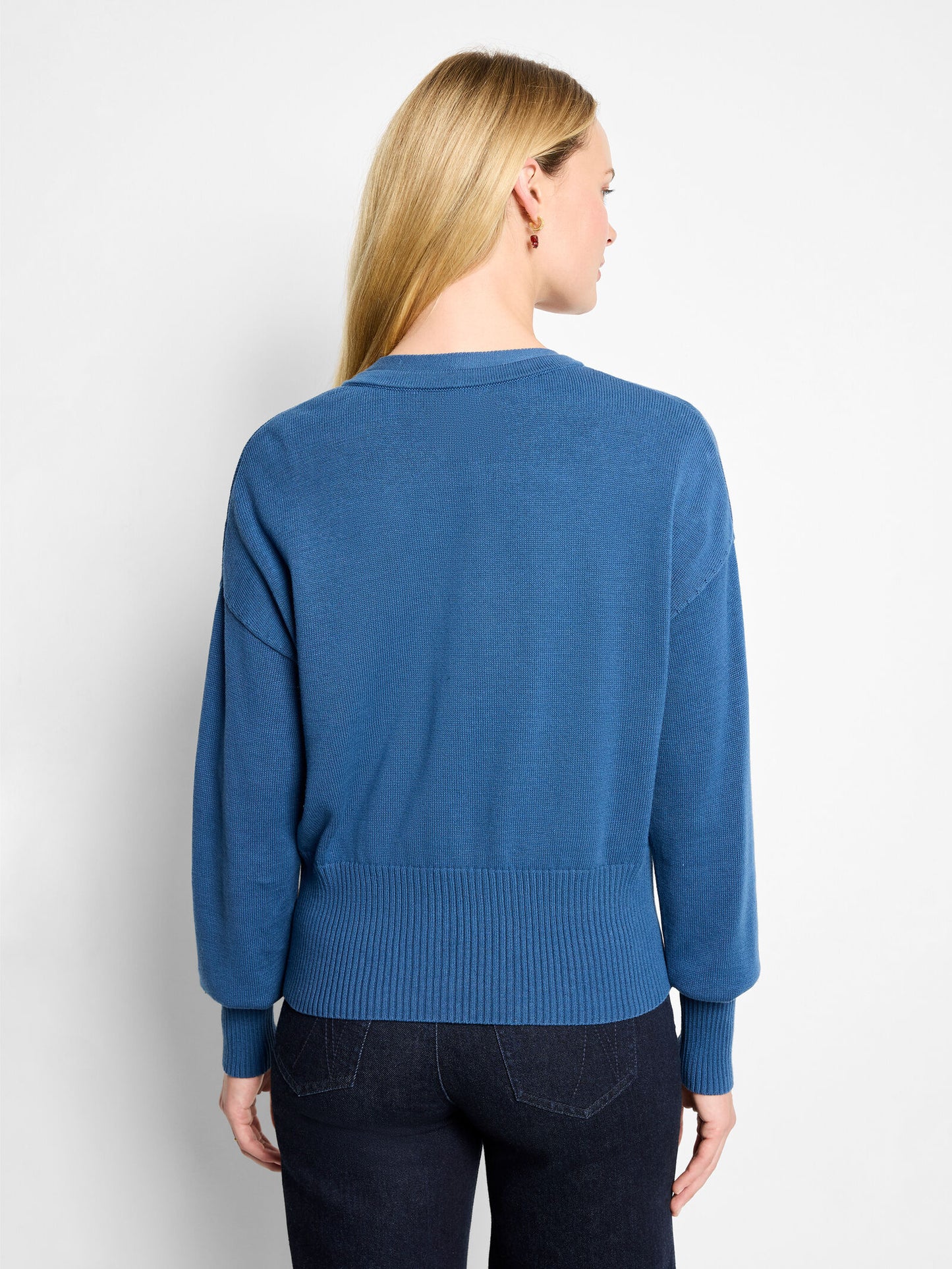 NIC+ZOE SNAP IT UP PURE COTTON CARDIGAN