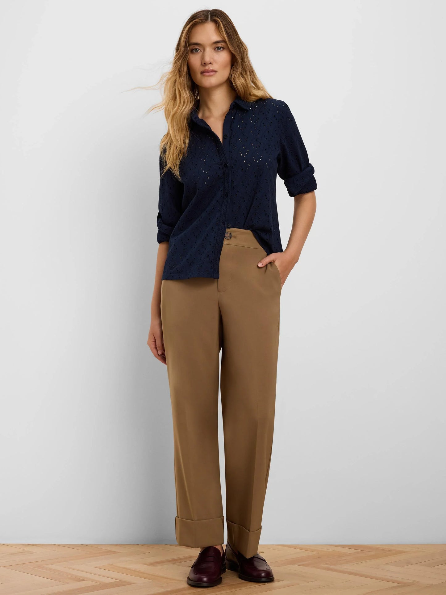 Nic+Zoe Knit Eyelet Pop on Top