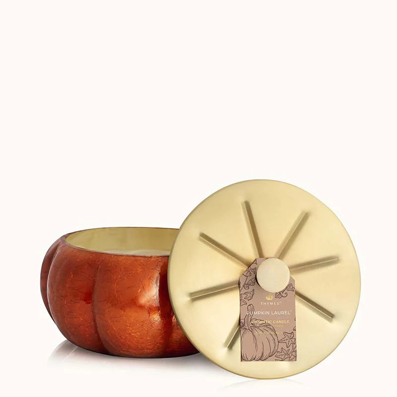 THYMES PUMPKIN LAUREL 15 OZ. LARGE CANDLE