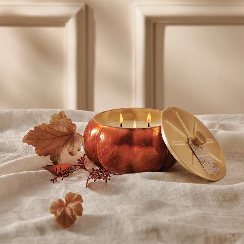 THYMES PUMPKIN LAUREL 15 OZ. LARGE CANDLE