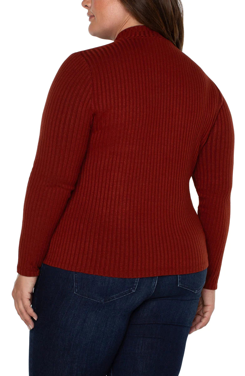 LIVERPOOL MOCK NECK LONG SLEEVE TEE - PLUS