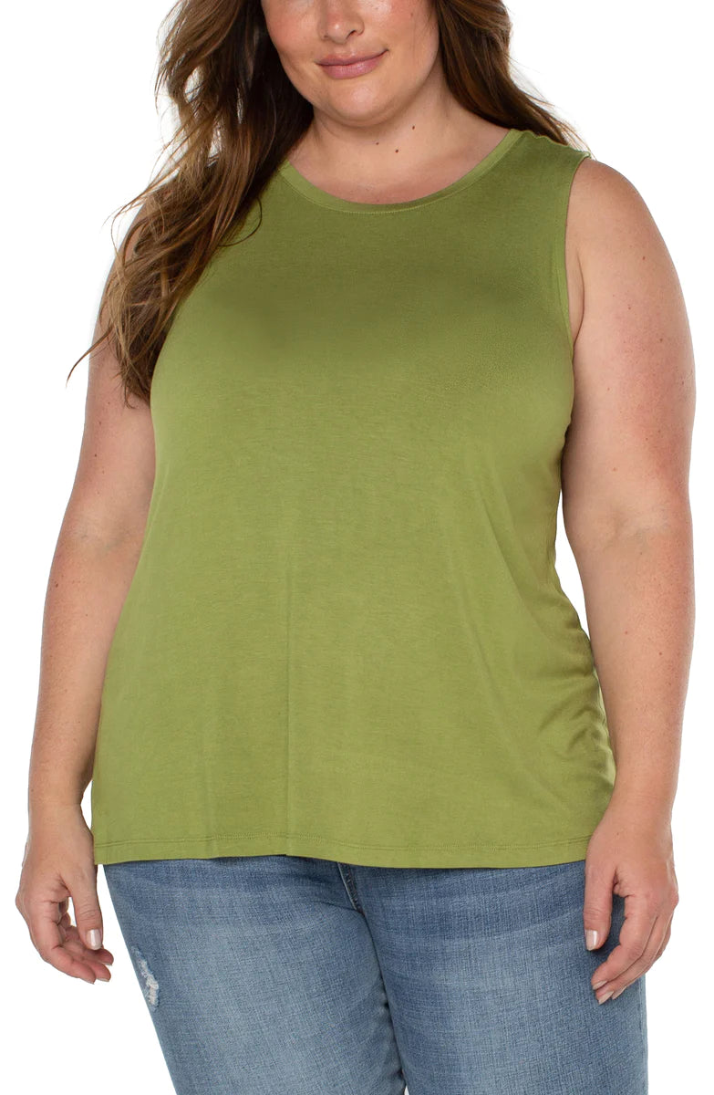 LIVERPOOL SLEEVELESS SCOOP NECK TANK TOP - PLUS