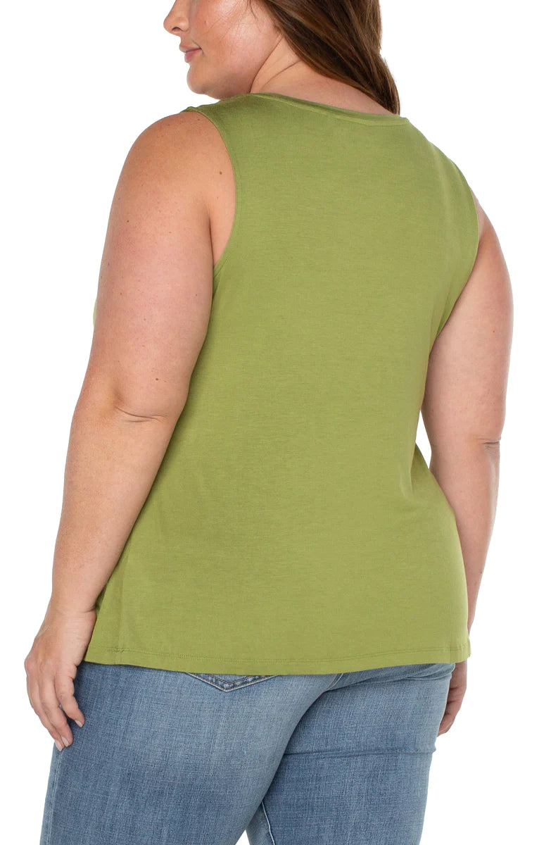 LIVERPOOL SLEEVELESS SCOOP NECK TANK TOP - PLUS
