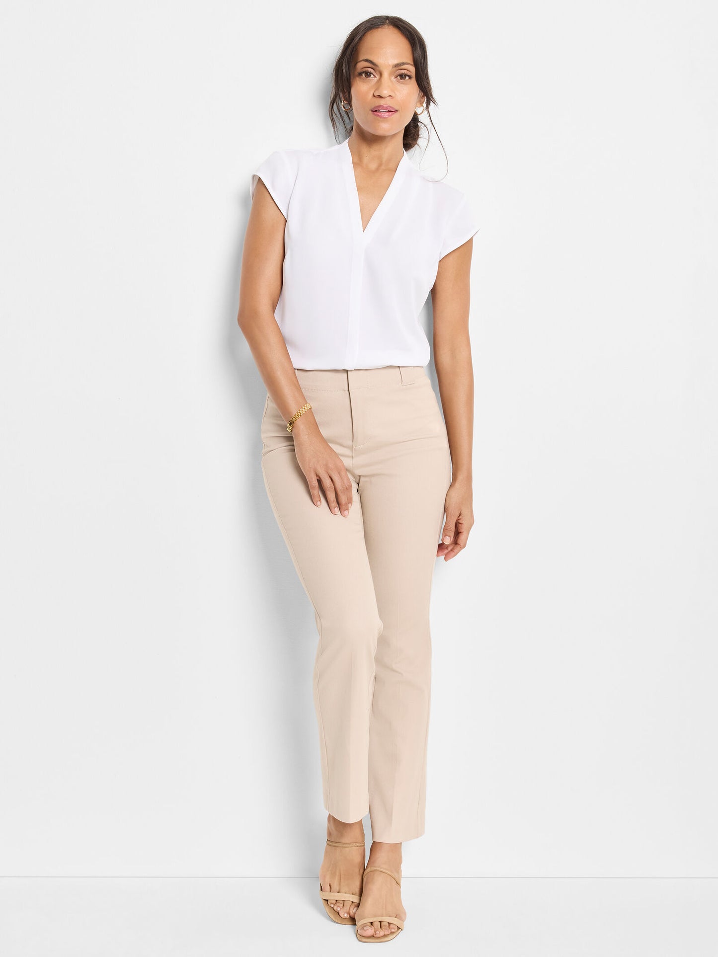 NIC + ZOE 28" PLAZA DEMI BOOT COTTON BI-STRETCH PANT