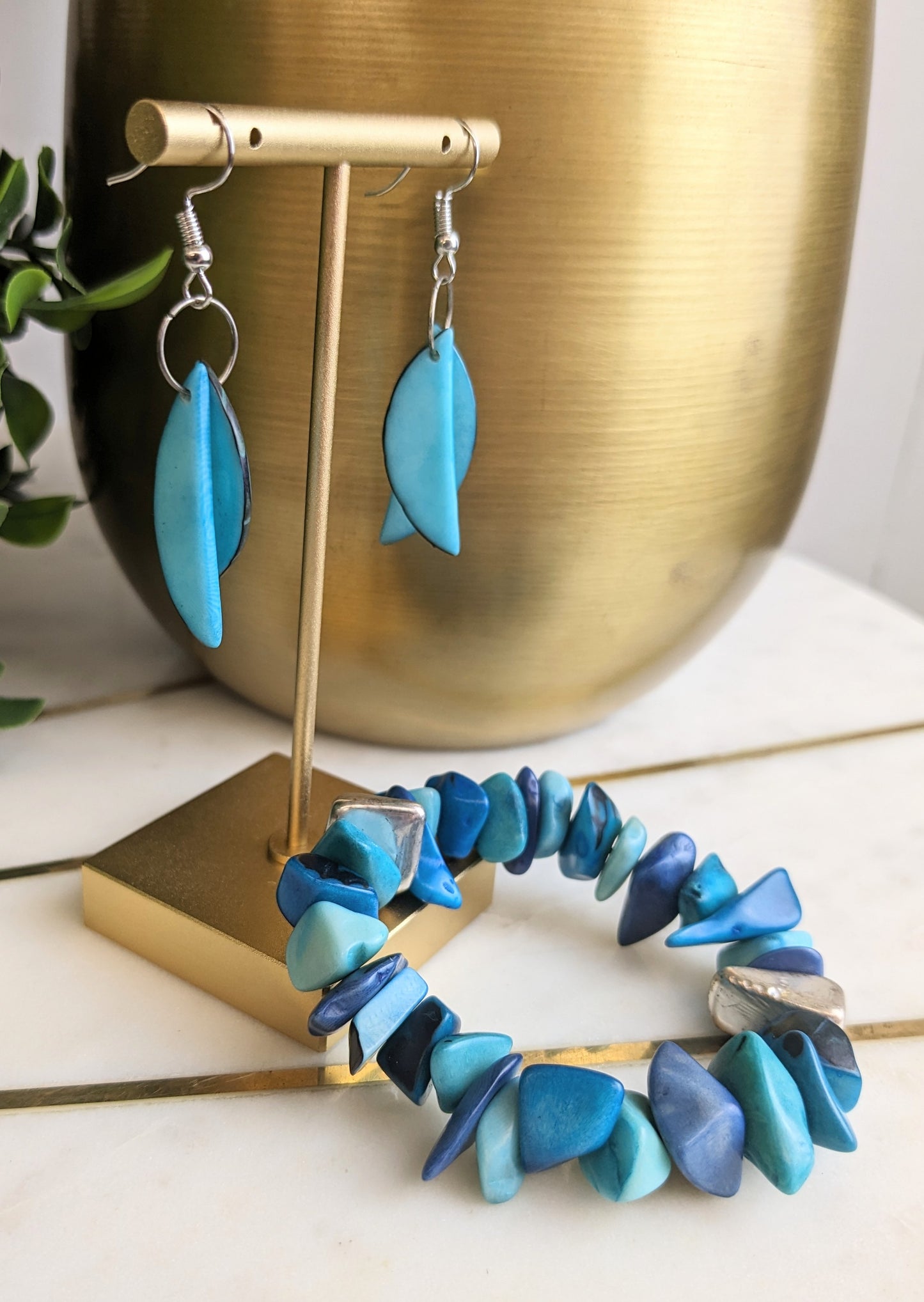 TAGUA BITS MAMU BRACELET WITH SILVER