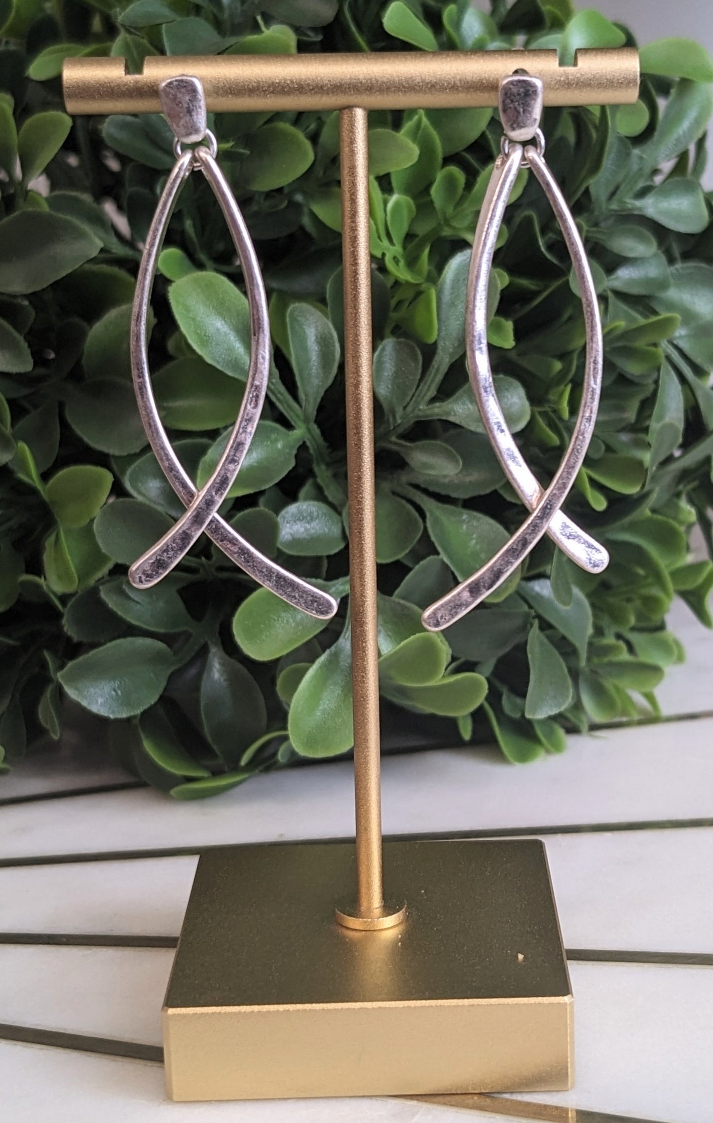 SILVER POST EARRINGS