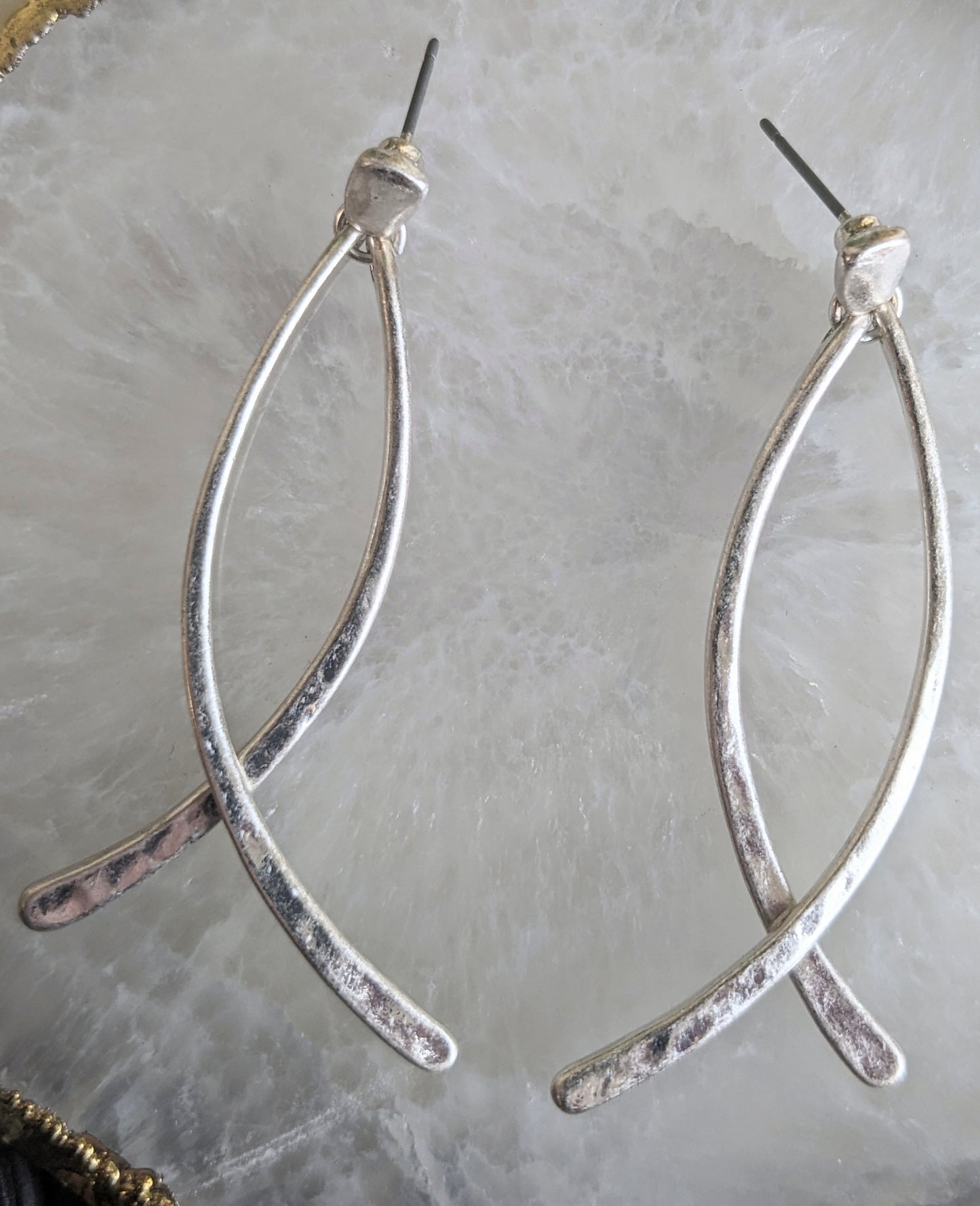 SILVER POST EARRINGS