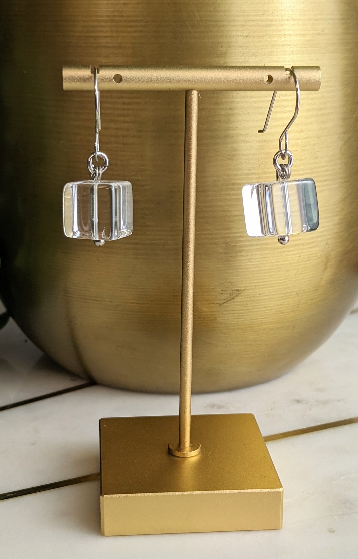 CRYSTAL CUBES EARRINGS