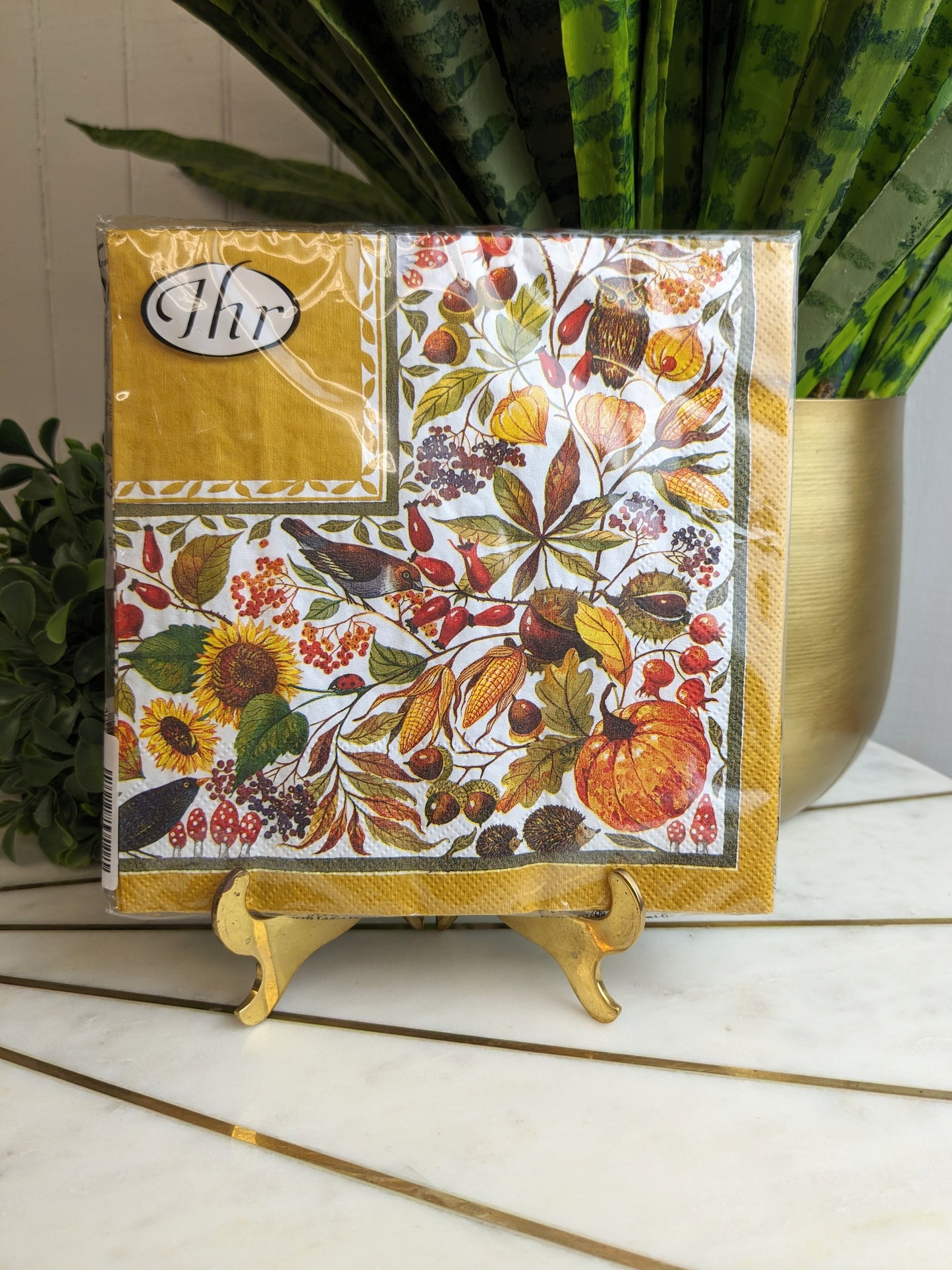 AUTUNNO BELLINO OCHRE LUNCH NAPKINS