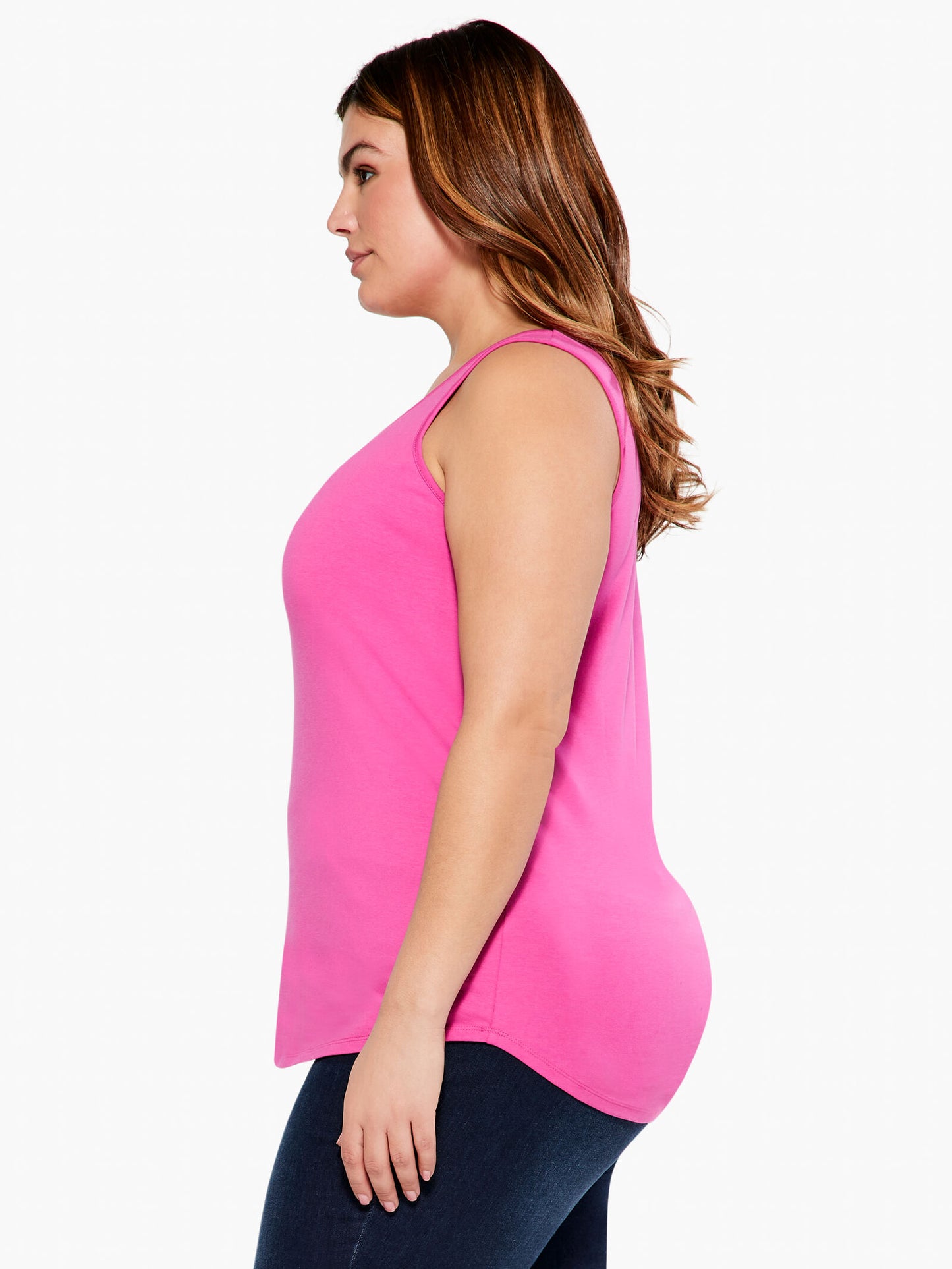 NIC+ZOE SHIRT TAIL PERFECT TANK - PLUS
