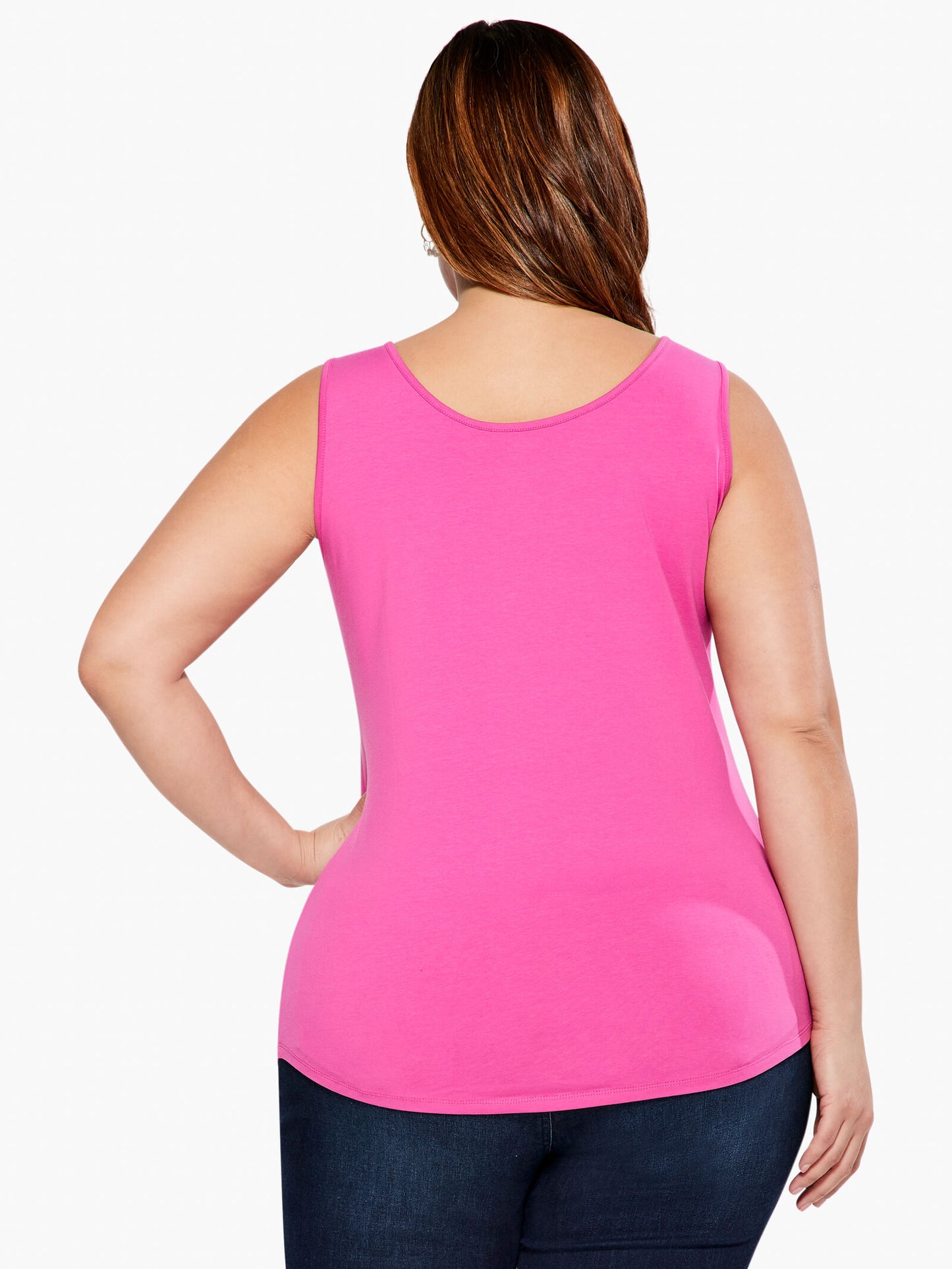 NIC+ZOE SHIRT TAIL PERFECT TANK - PLUS