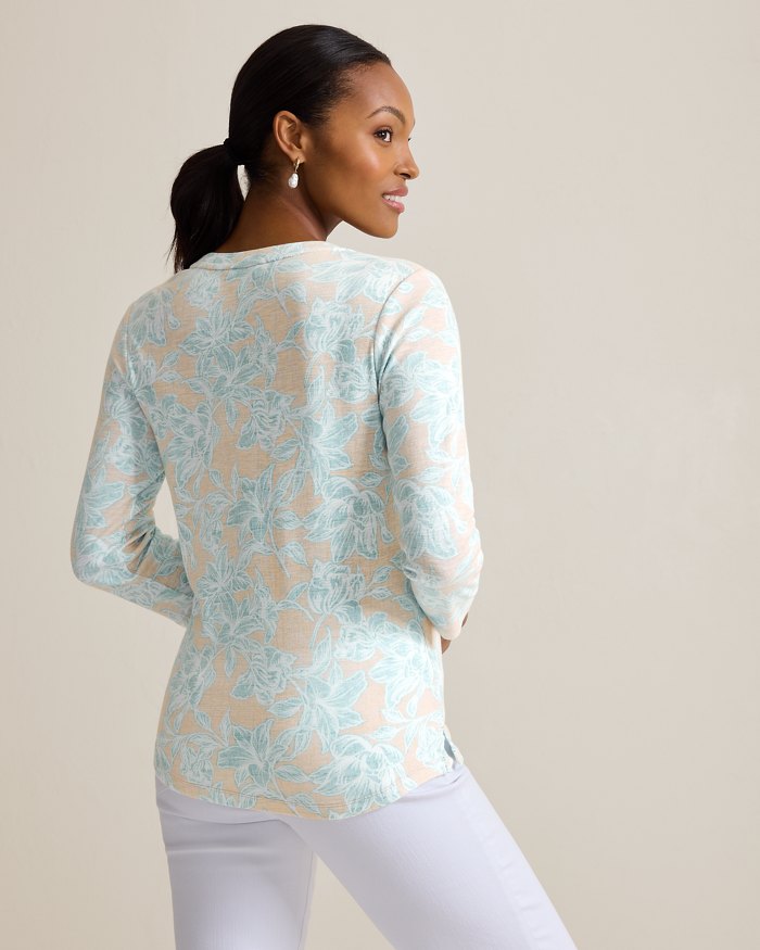 ASHBY ISLES PARADISO PETALS 3/4 SLEEVE T-SHIRT