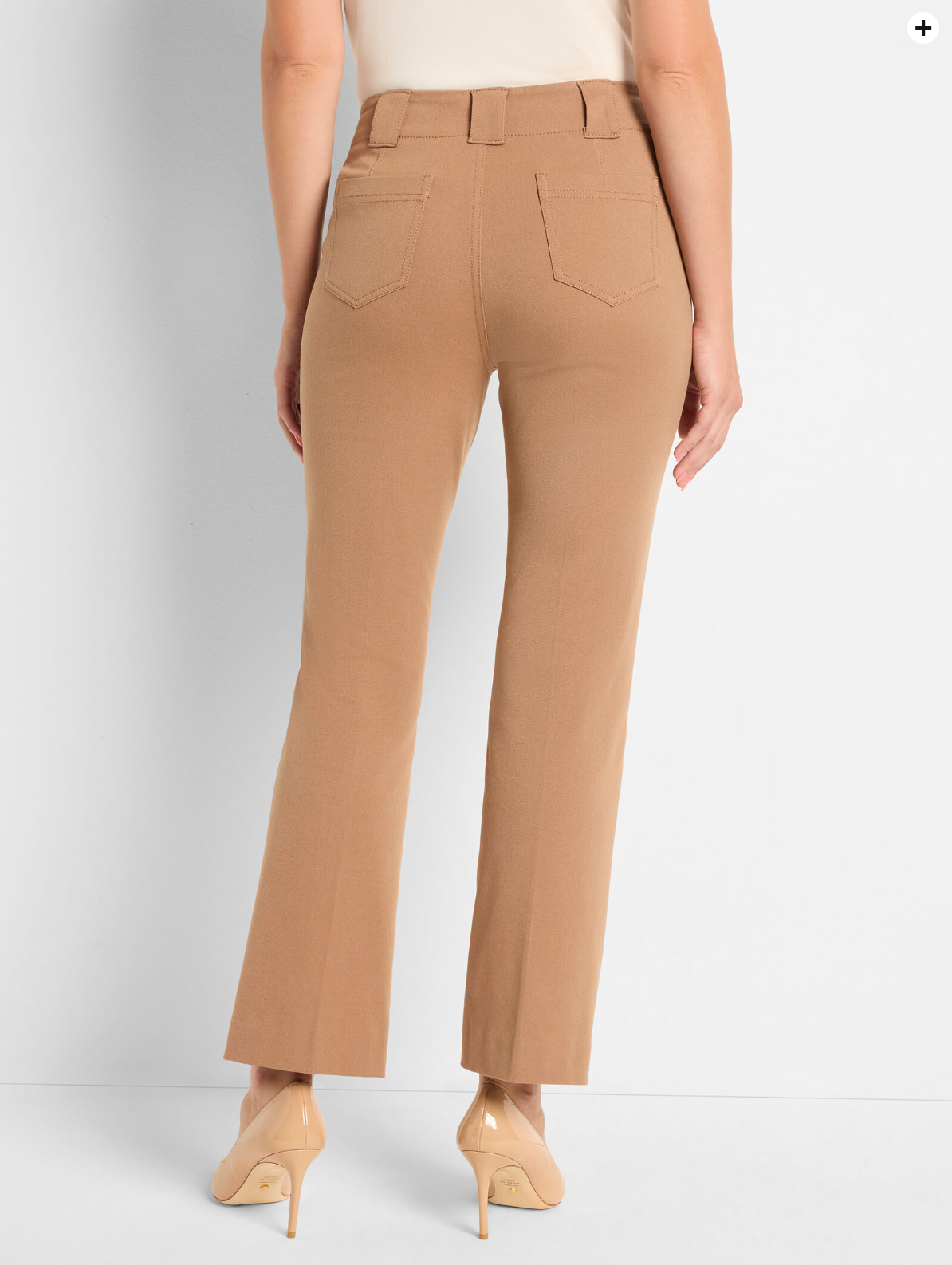NIC+ZOE 28" COTTON BI-STRETCH PLAZA DEMI BOOT PANT