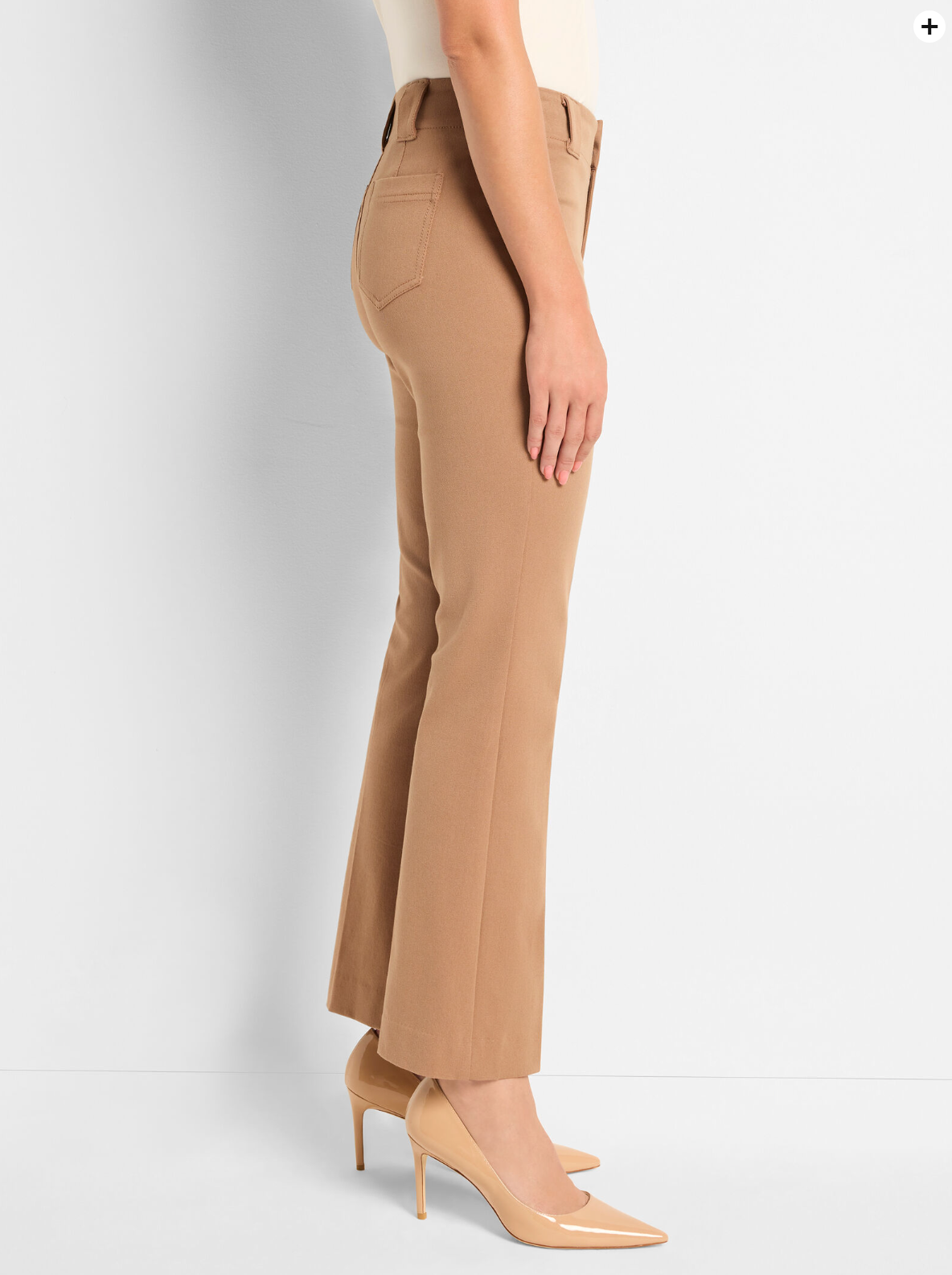 NIC+ZOE 28" COTTON BI-STRETCH PLAZA DEMI BOOT PANT