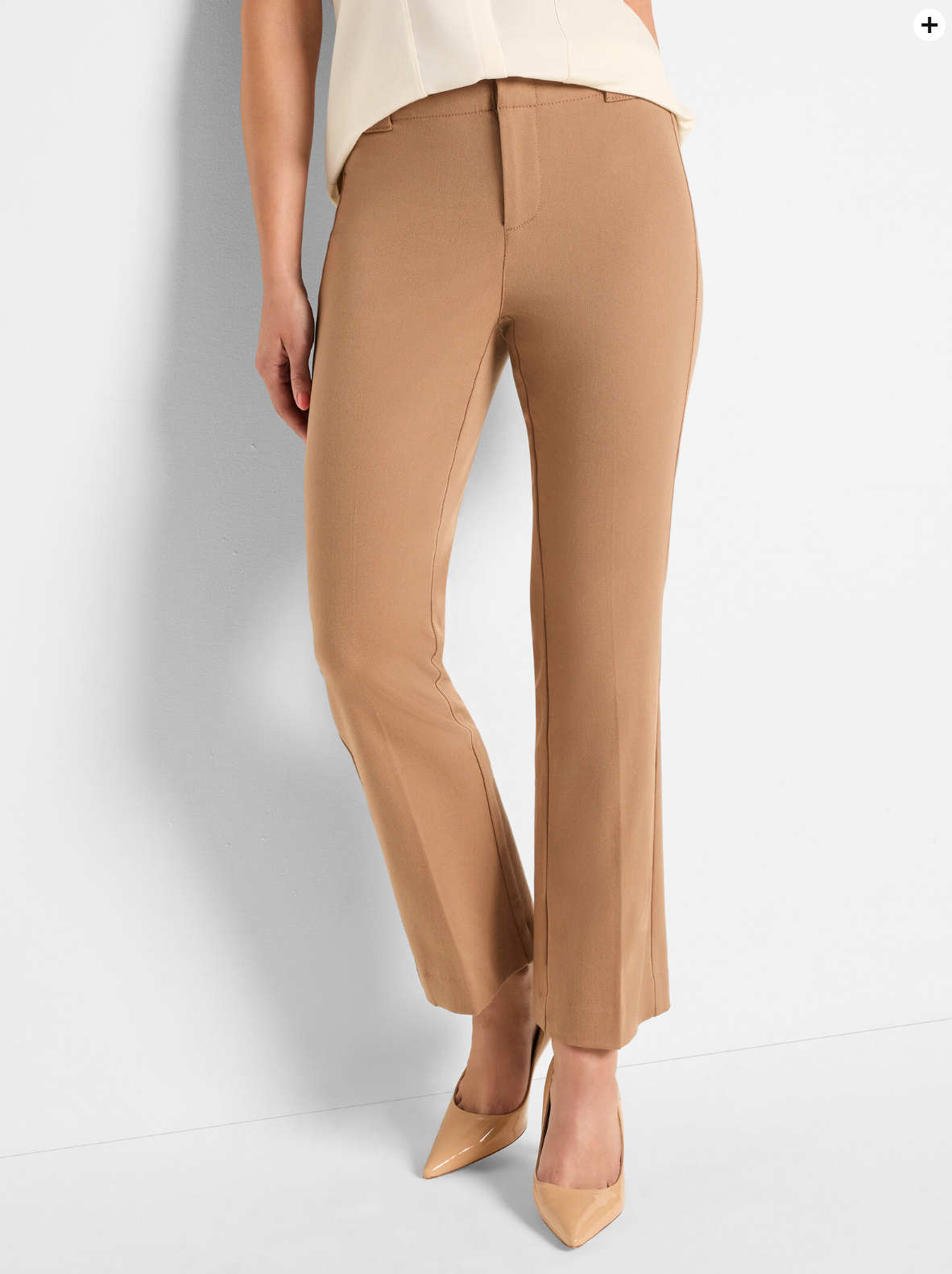 NIC+ZOE 28" COTTON BI-STRETCH PLAZA DEMI BOOT PANT