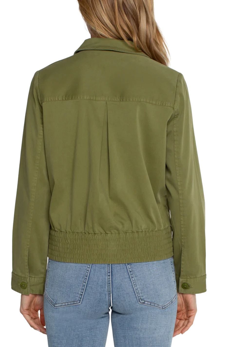 LIVERPOOL TRUCKER JACKET W/ELASTIC BACK WAIST