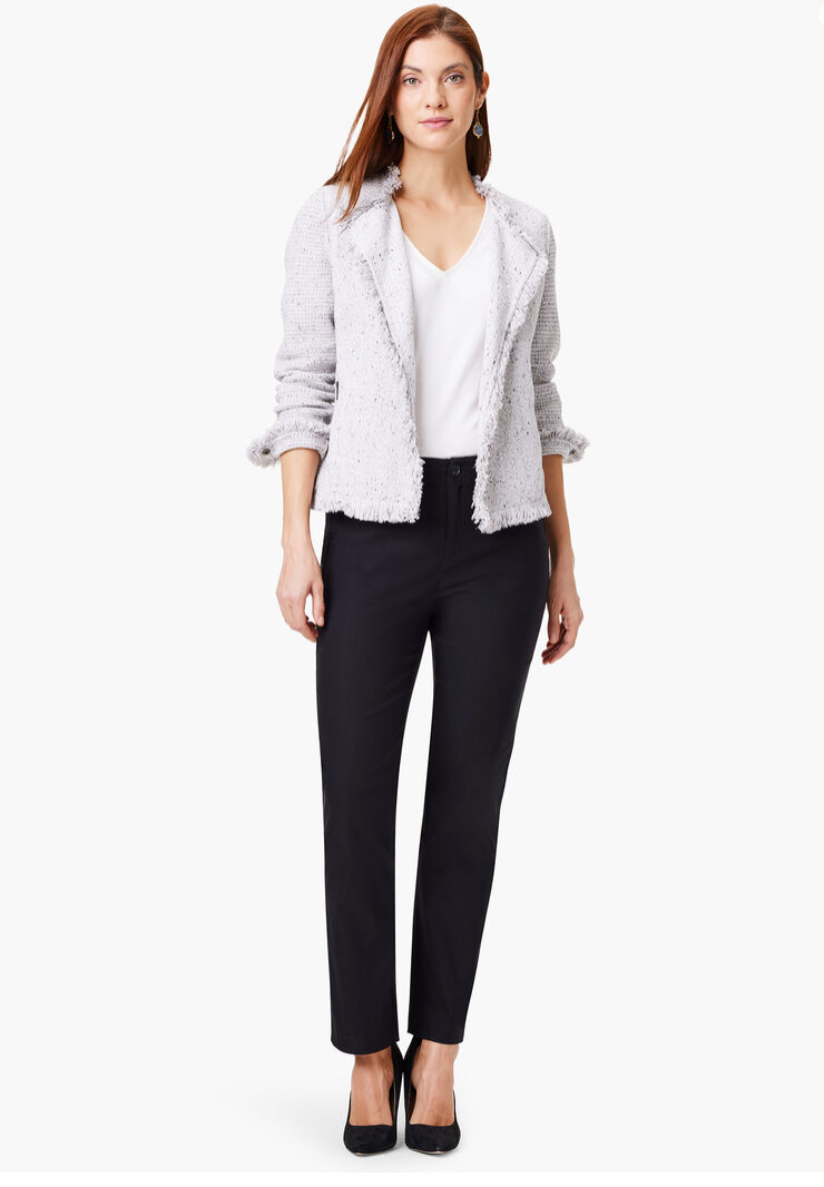 NIC+ZOE POLISHED WONDERSTRETCH STRAIGHT PANT 28" INSEAM