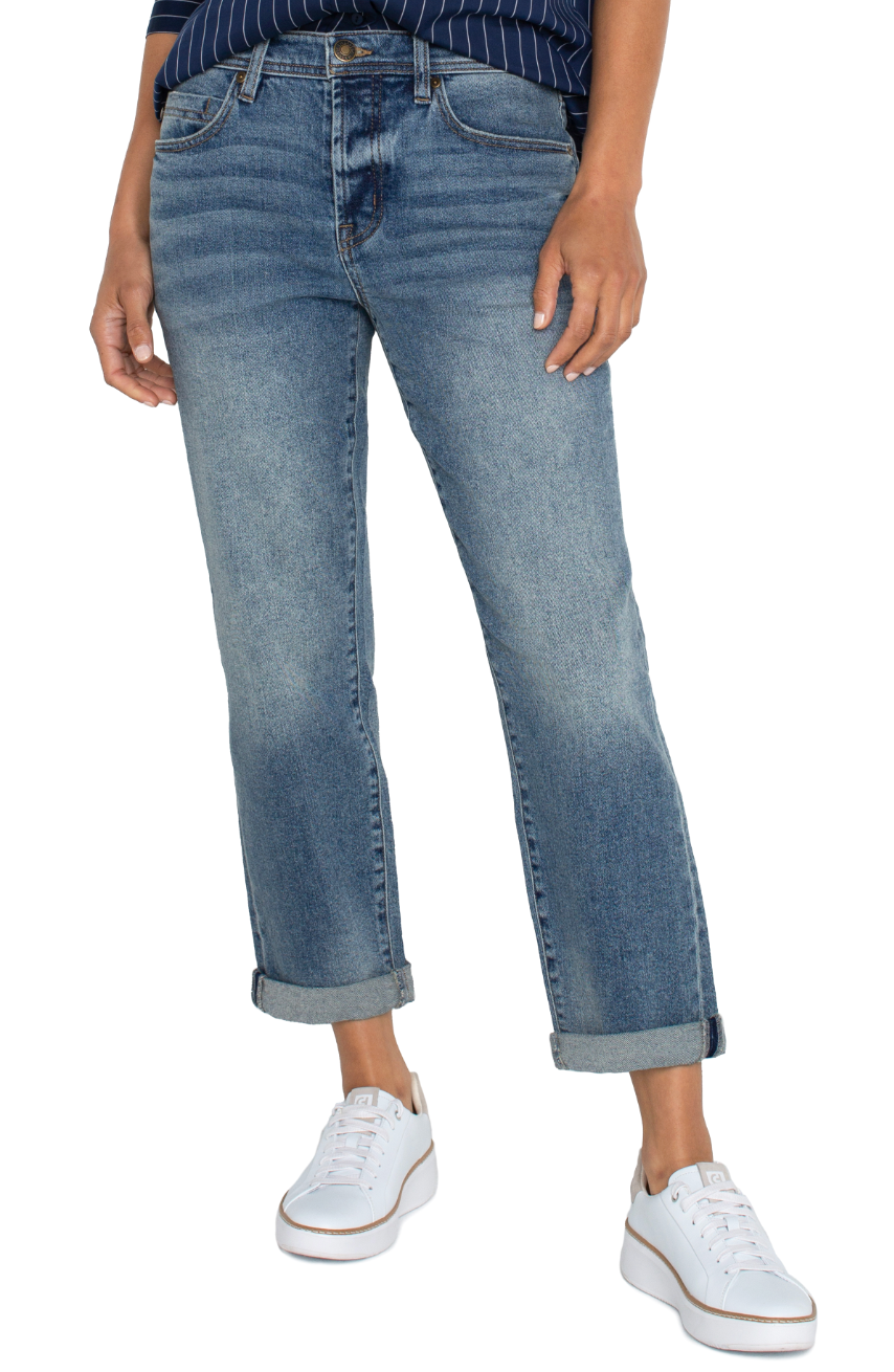 LIVERPOOL KEEPER BOYFRIEND JEANS - 29" INSEAM/26" INSEAM ROLLED