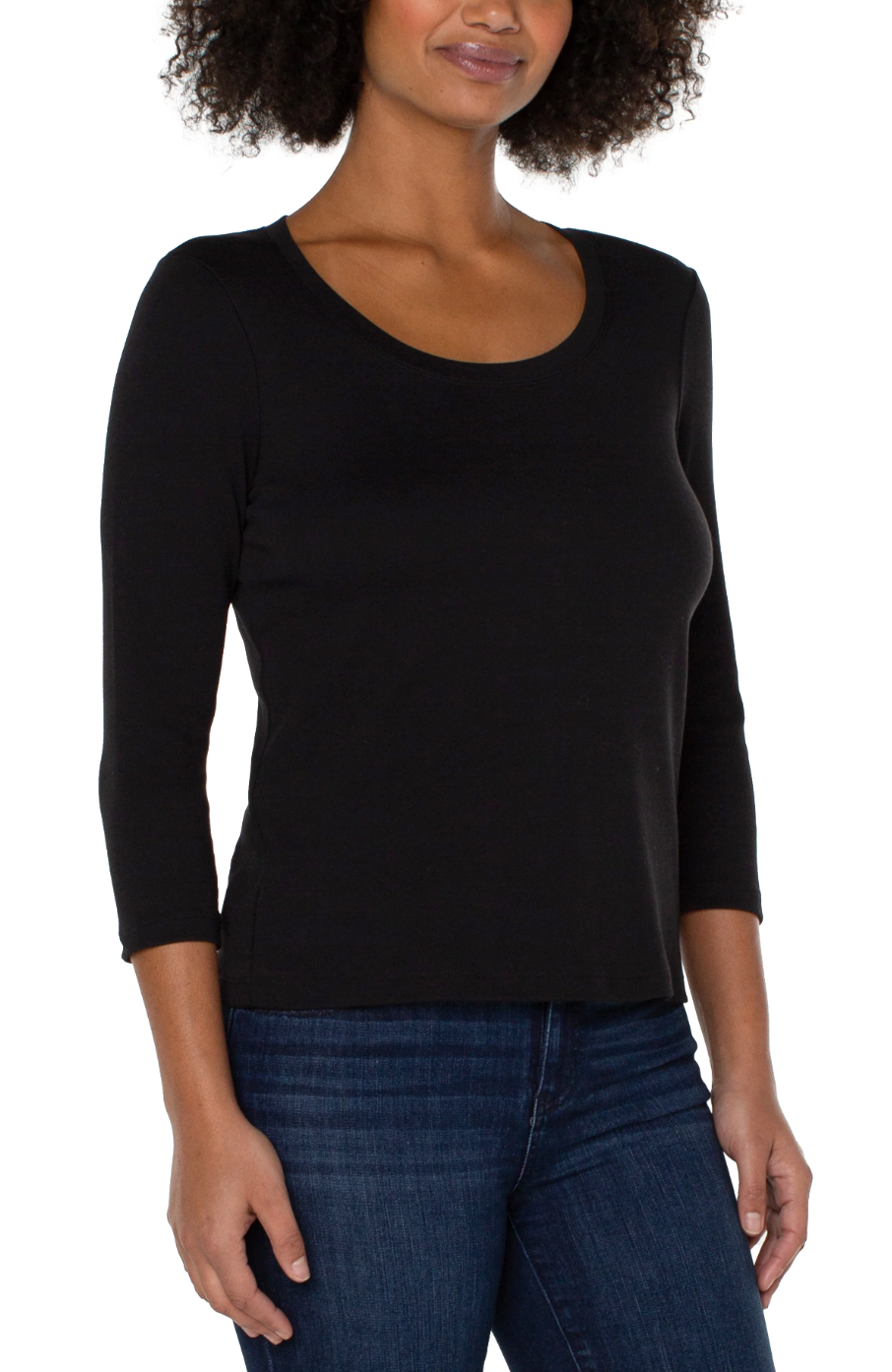 LIVERPOOL 3/4 SLEEVE SCOOP NECK TEE
