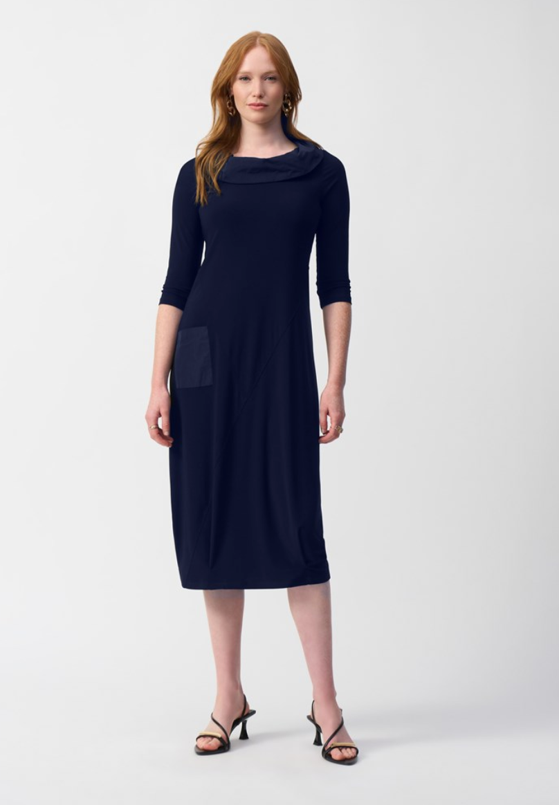 JOSEPH RIBKOFF SILKY KNIT COCOON Dress 18 / MIDNIGHT BLUE JOSEPH RIBKOFF SILKY KNIT COCOON Dress 18 / MIDNIGHT BLUE