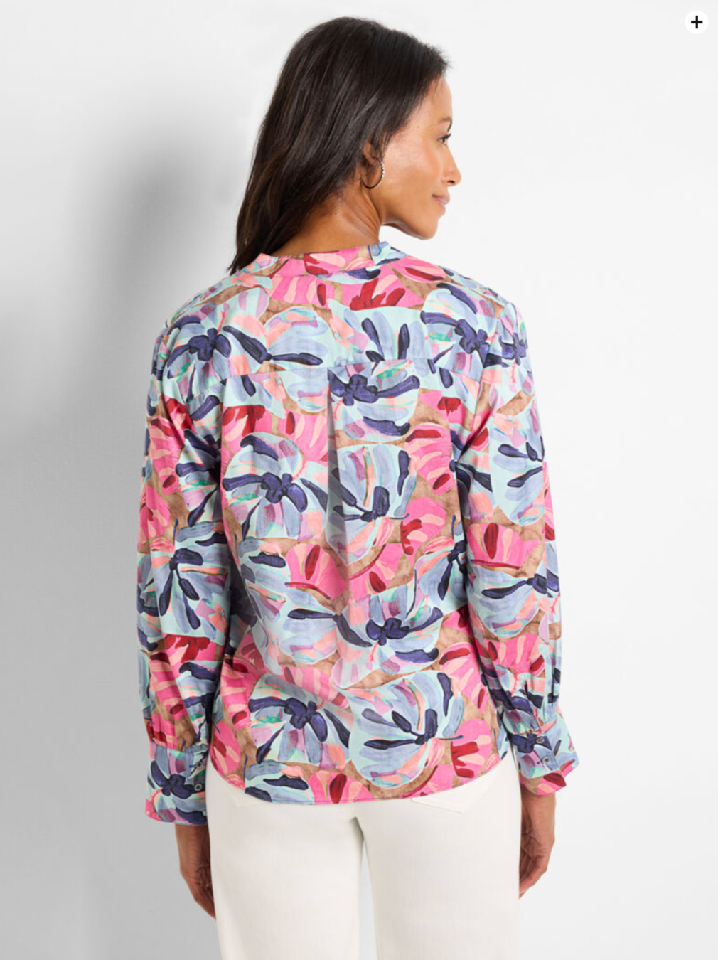 NIC+ZOE FIREWORK FOLIAGE WOVEN TOP