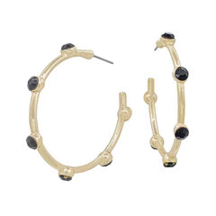 Meghan Browne Travis Earrings Black