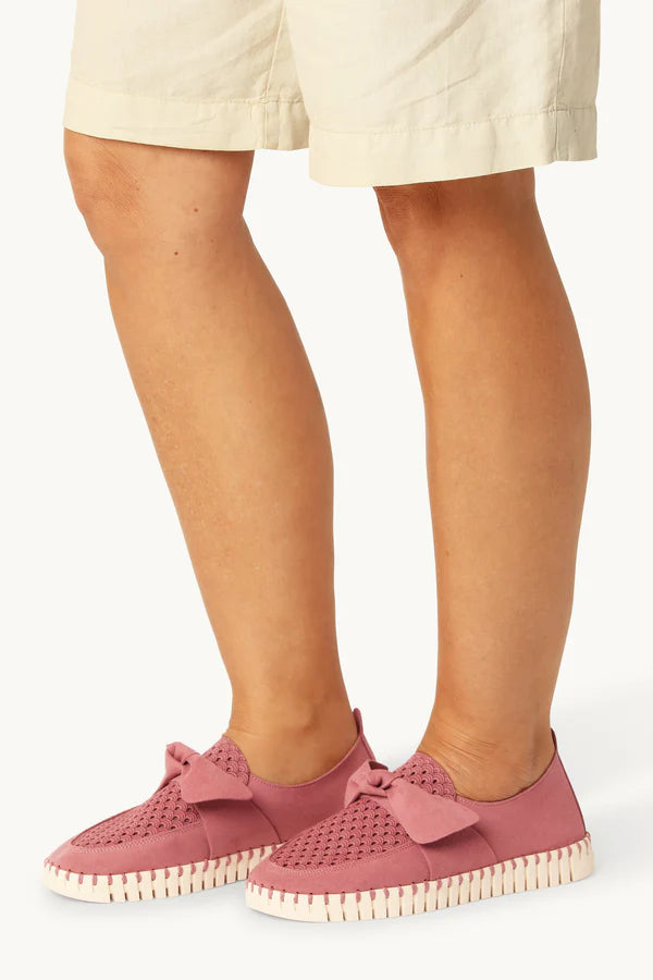 Ilse Jacobsen Tulip Rouge Bow Loafer