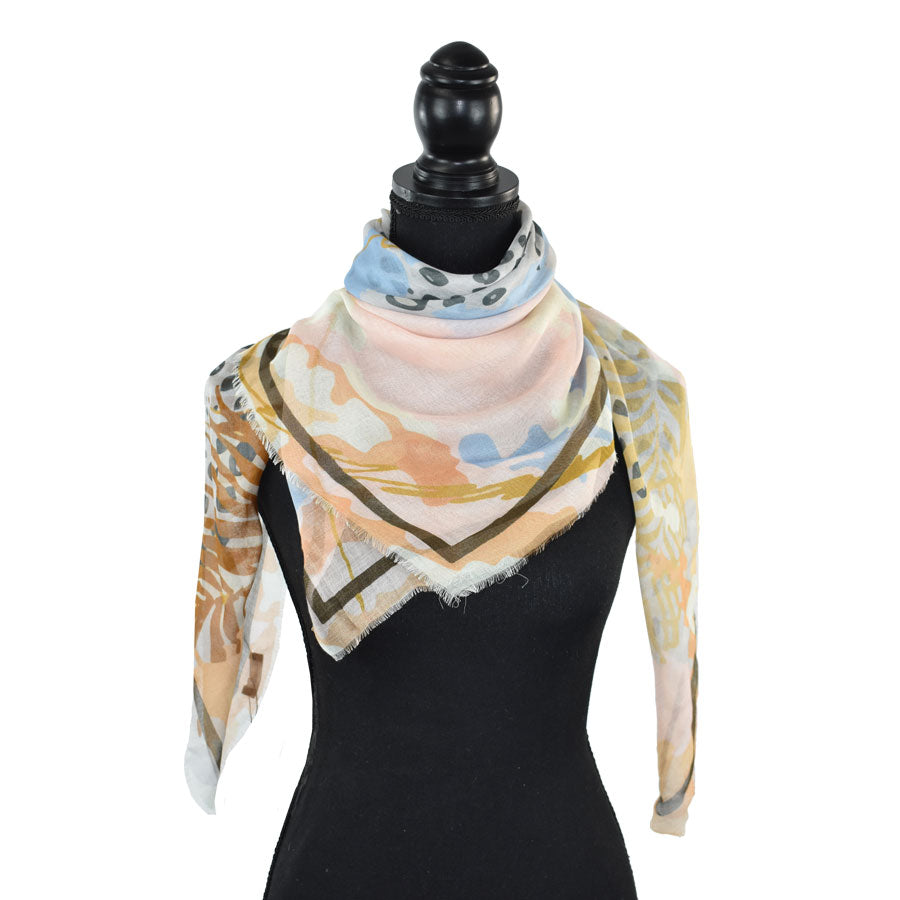 Dupatta Shepherd Abstract Square Scarf