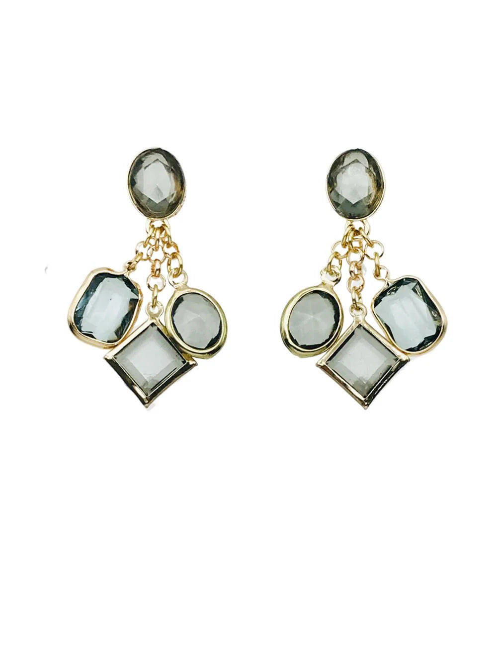 Meghan Browne Yavet Black Diamond Post Earrings