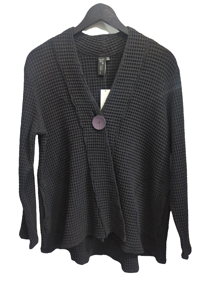 FOCUS FASHION WAFFLE JACKET