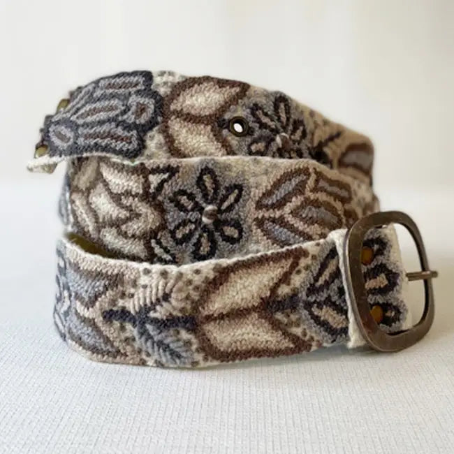 JENNY KRAUSS MONOCHROMATIC EMBROIDERED BELT