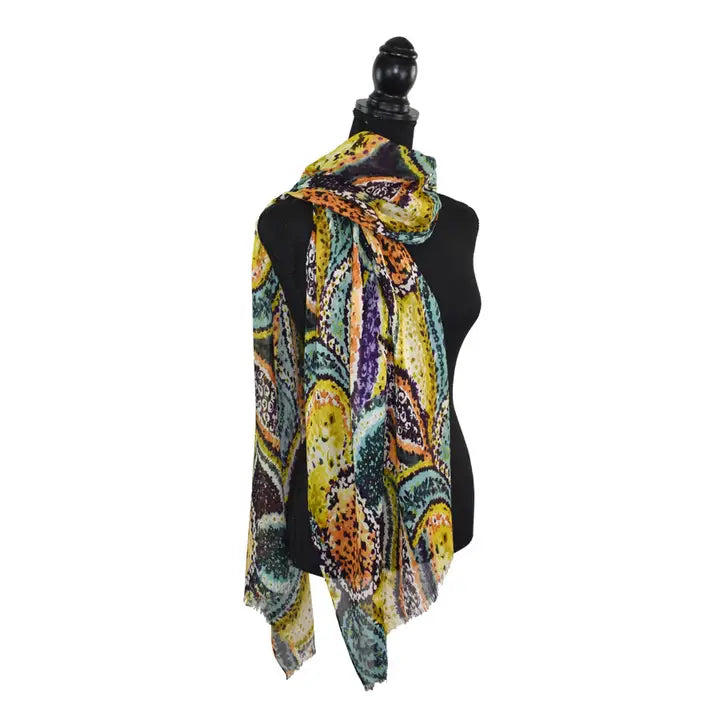 OLLIE SPECKLED FLORAL SCARF