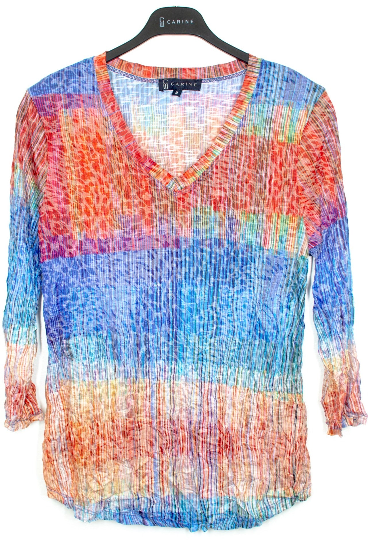 CHROME DASH V-NECK TOP