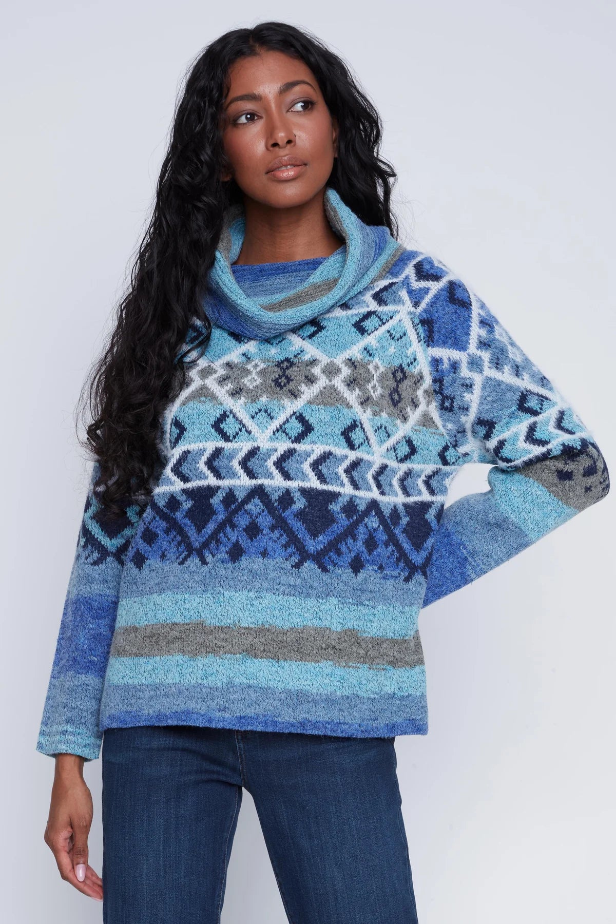 COCOYCLUB COWL NECK SWEATER