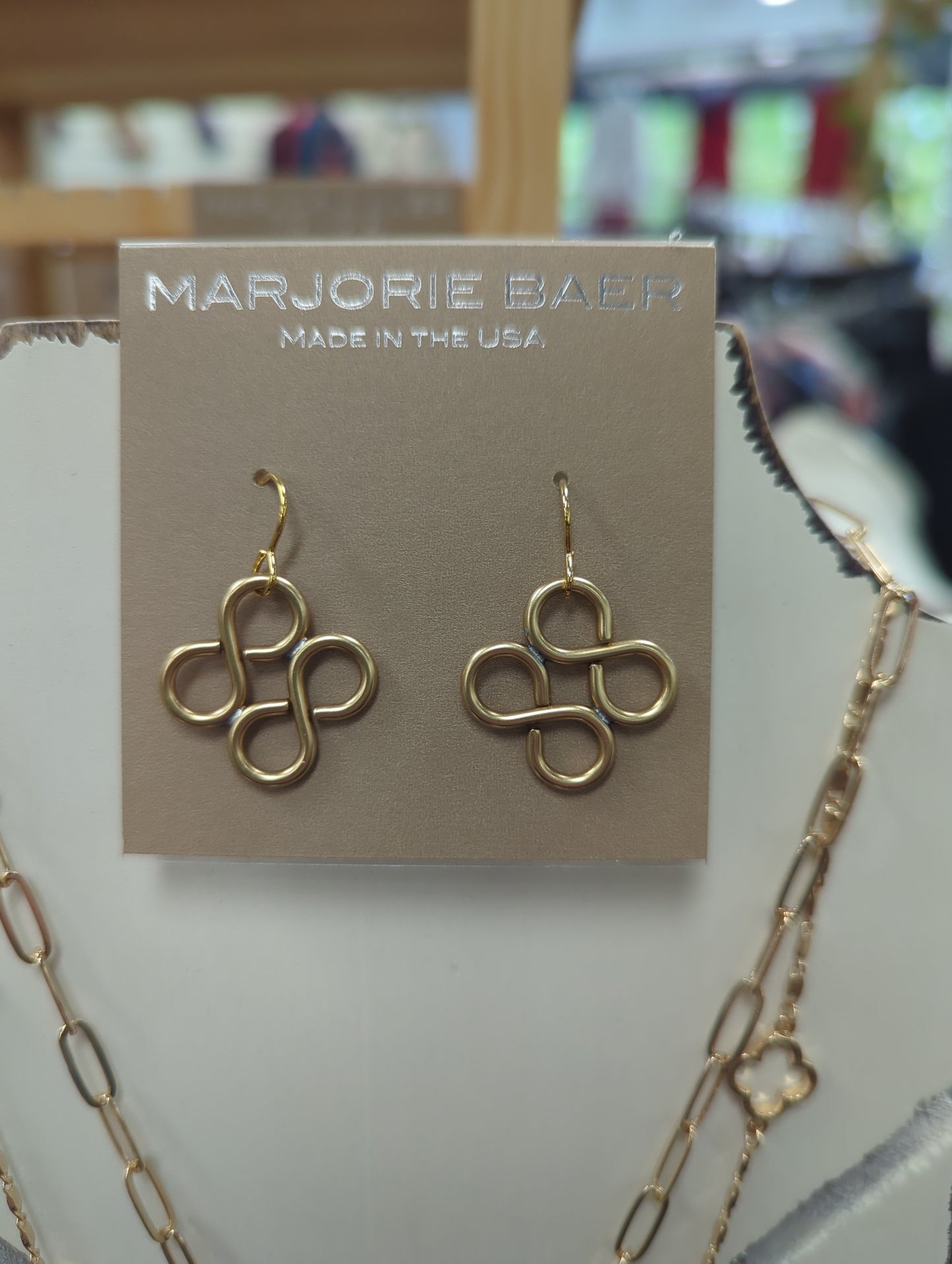 Marjorie Baer Figure-Eights Wire Earrings